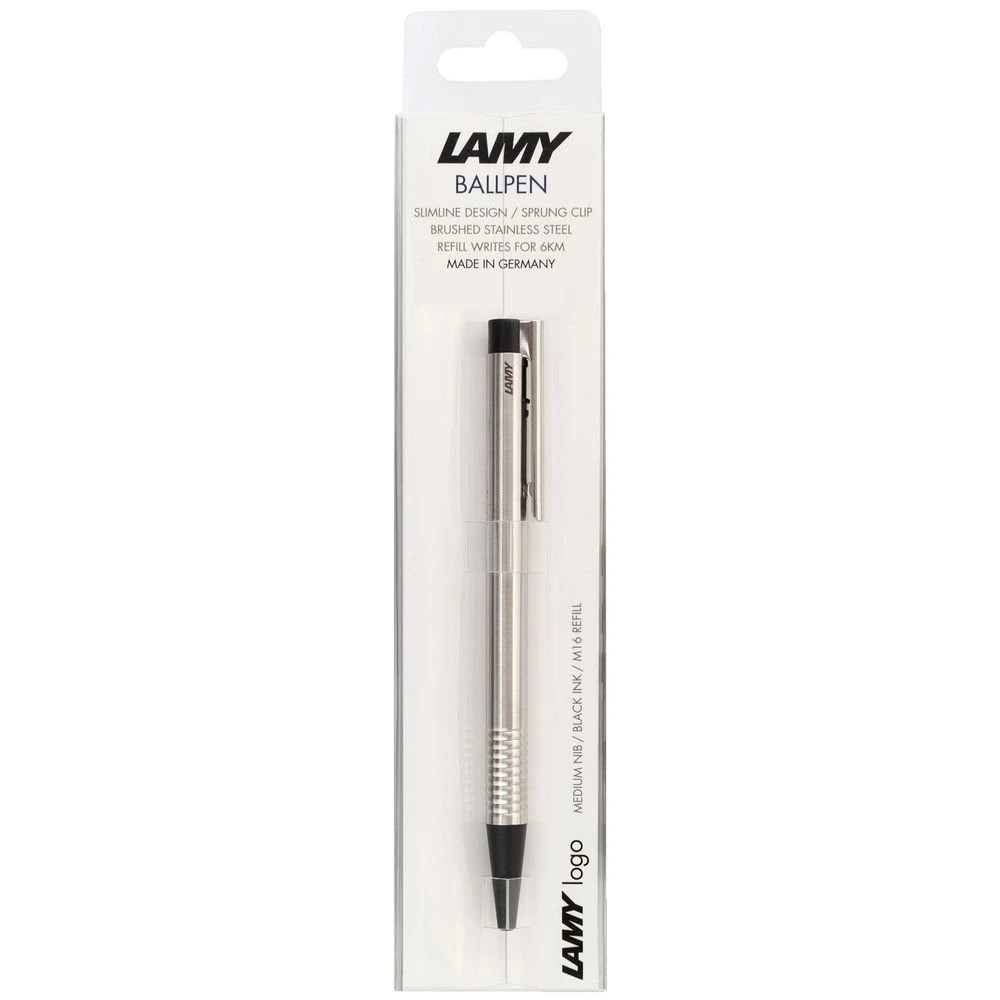 2 LAMY Logo Ballpoint Pen Stainless Steel, 2 of 2
