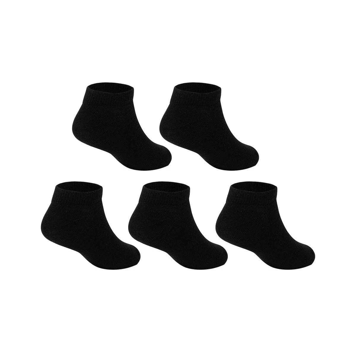 2 5 Pack School Low Cut Socks BLACK, 2 of 3