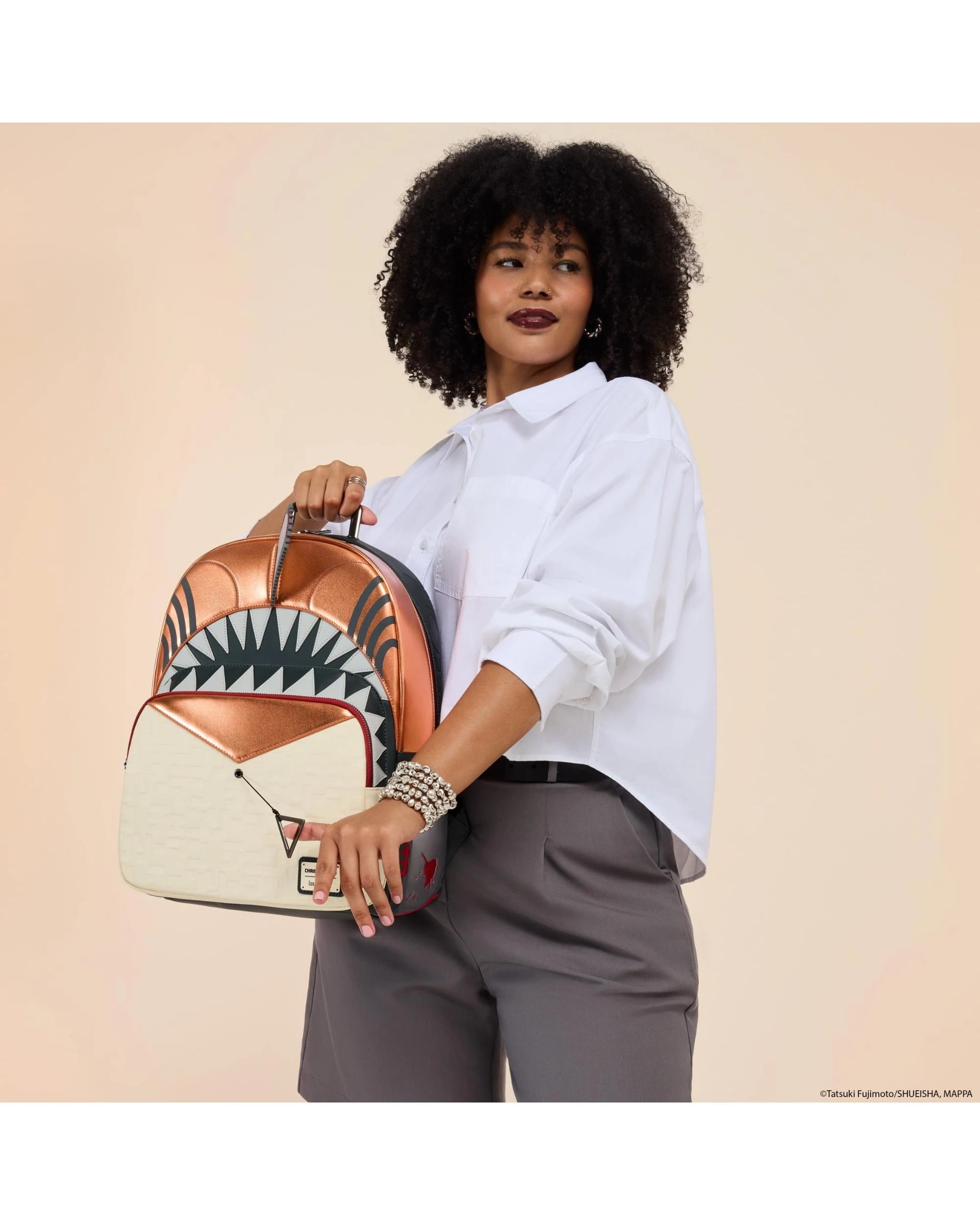 5 Loungefly Chainsaw Man Chainsaw Man Faux Leather Full Size Backpack, 5 of 6