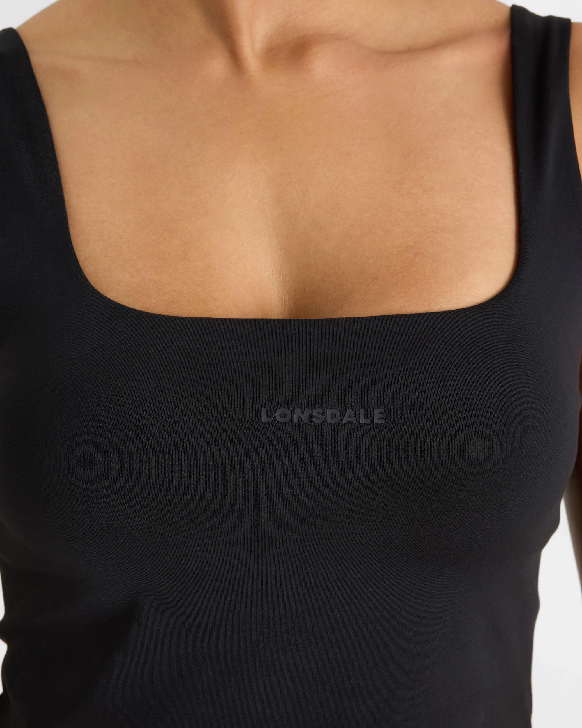 3 Lonsdale London Define Tank Top BLACK, 3 of 7