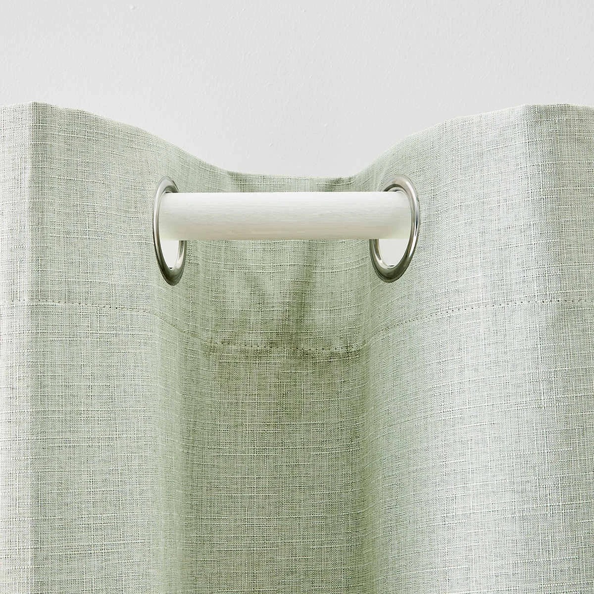 3 Monaco Eyelet Block Out Curtain - Sage - 120cm x 213cm, 3 of 6