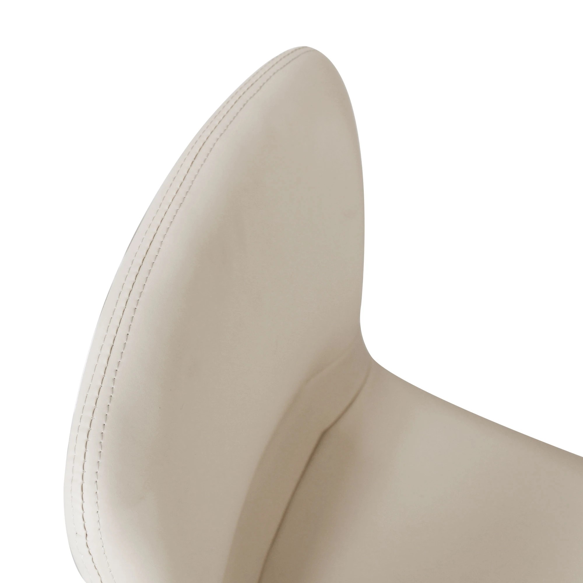 4 Levede 1 Set Of 4 Pu Leather Dining Chairs - Beige, 4 of 4