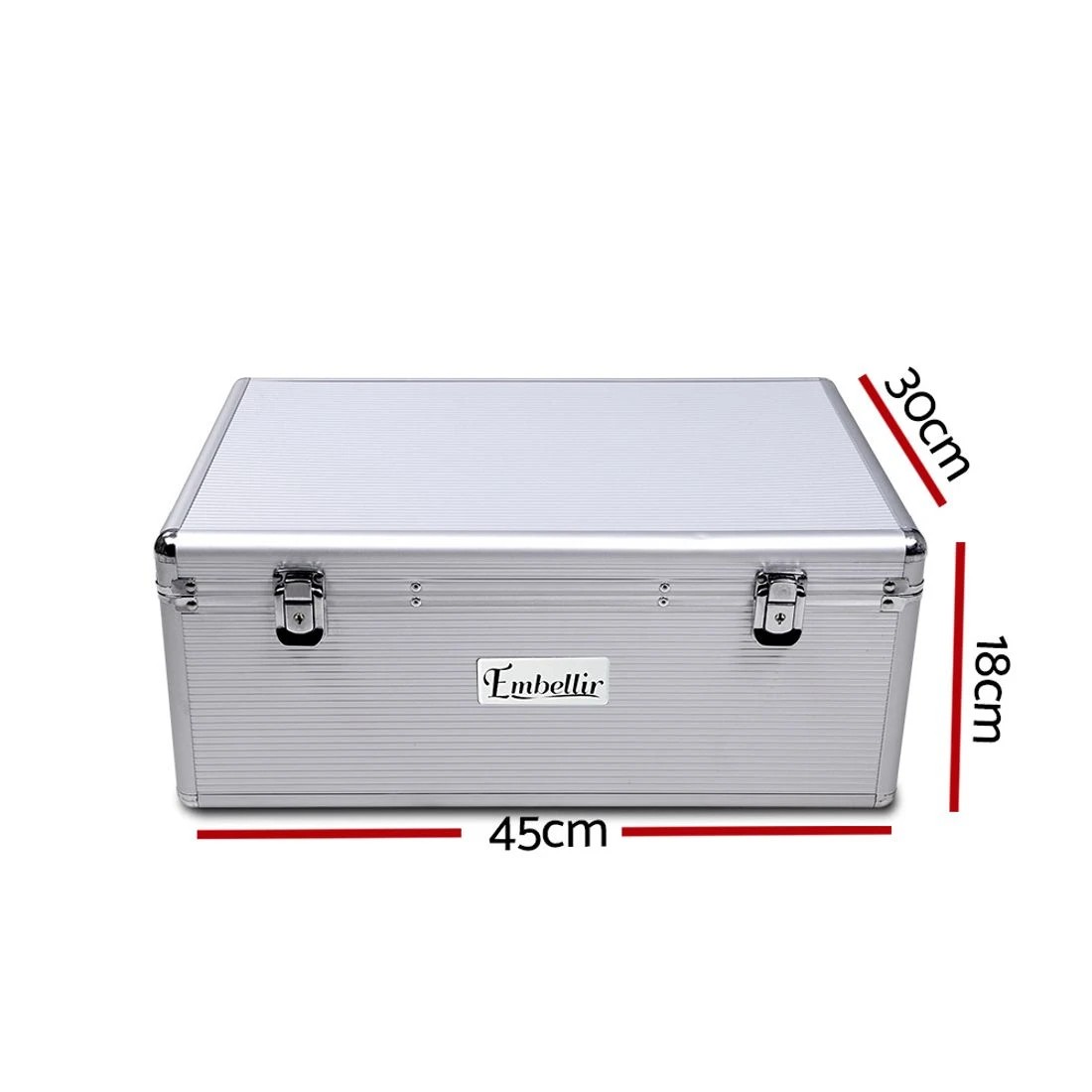3 Embellir CD Case DVD Cases Wallet Storage Box Holder 500 Discs Aluminium Folders - Silver, 3 of 8