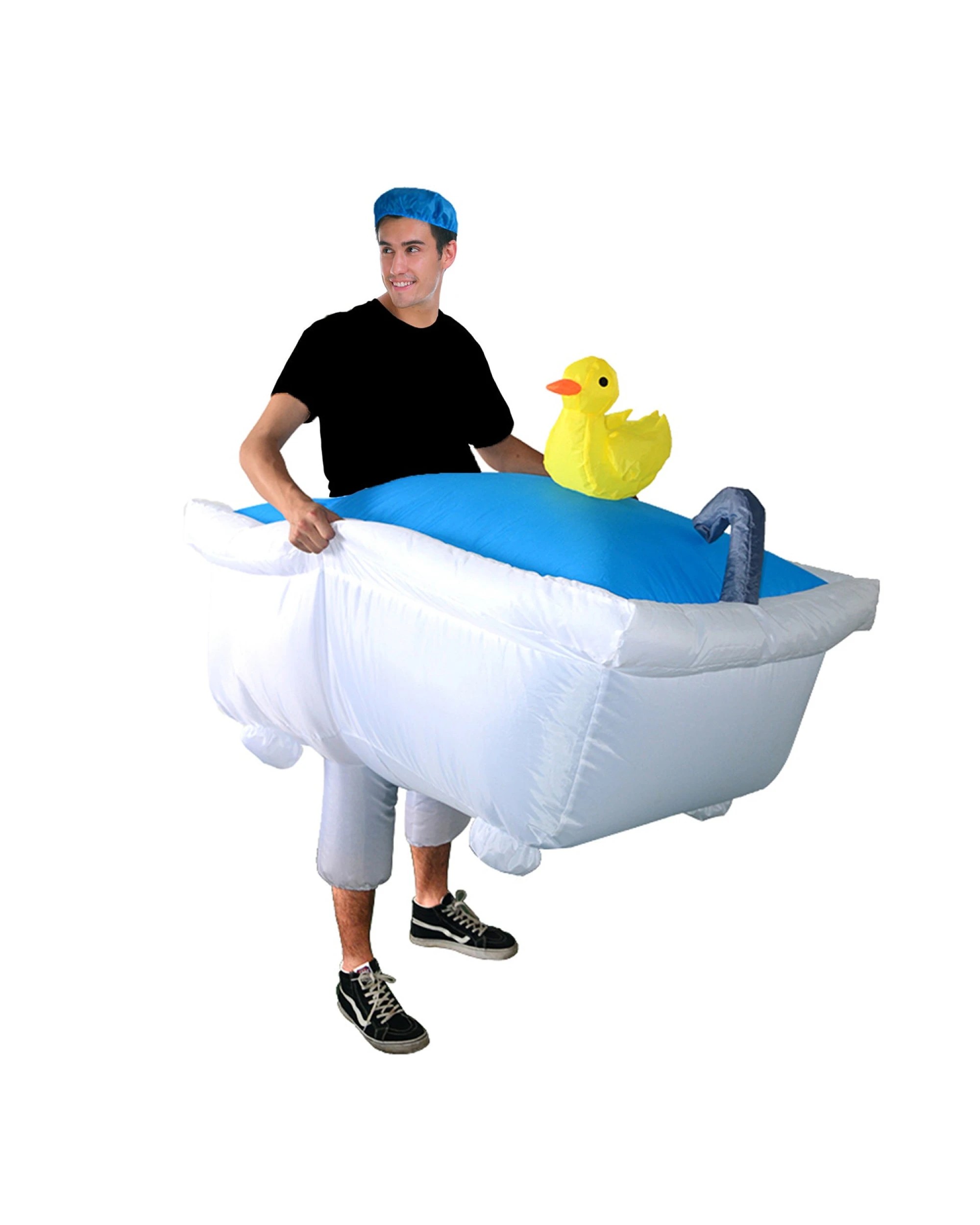 2 Inflatable Bath Tub Costume with Duck Design for Adults, 2 of 2