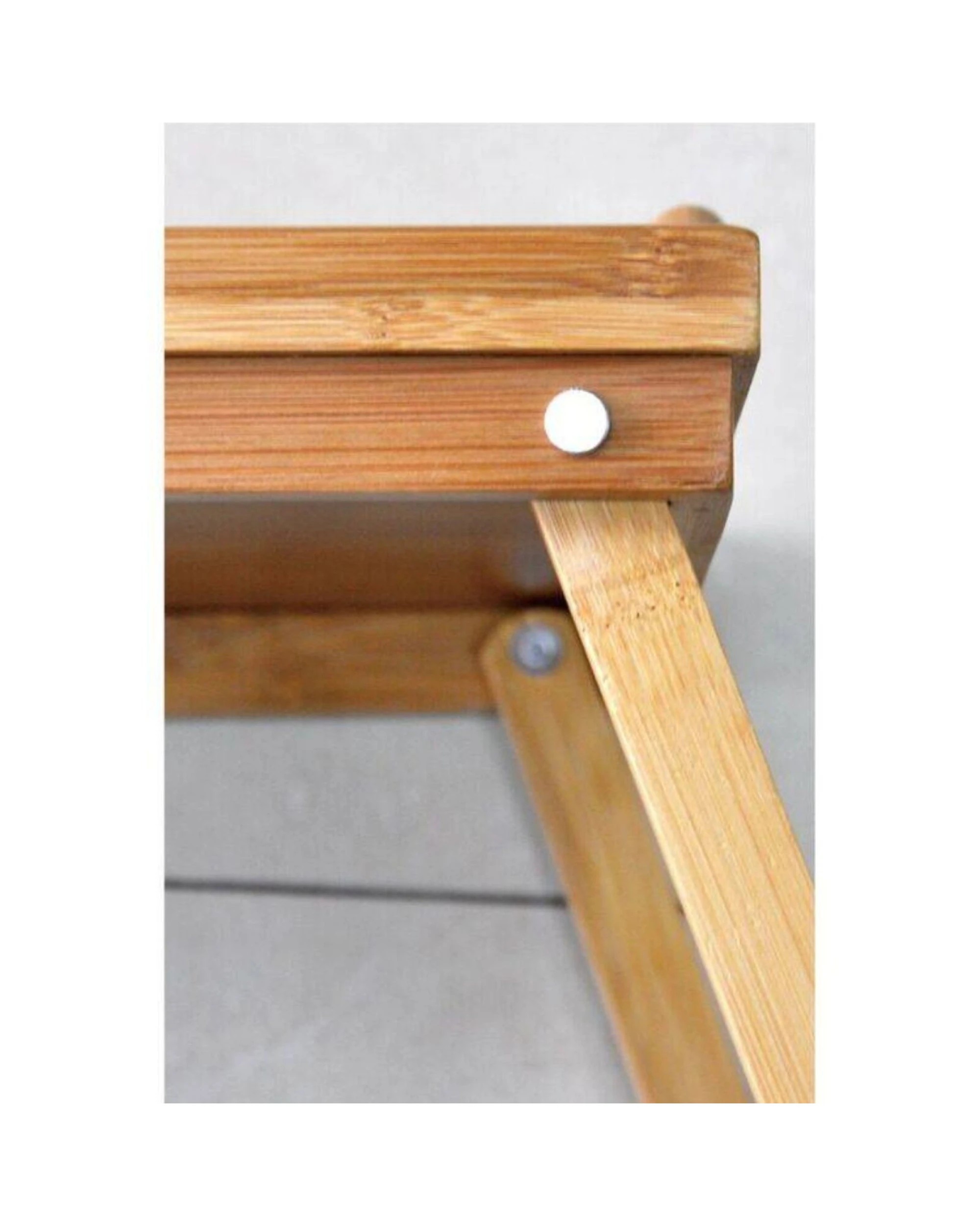 5 BR Home Bamboo Folding Table Lap Serving Tray for Snacks and Meals, 5 of 7