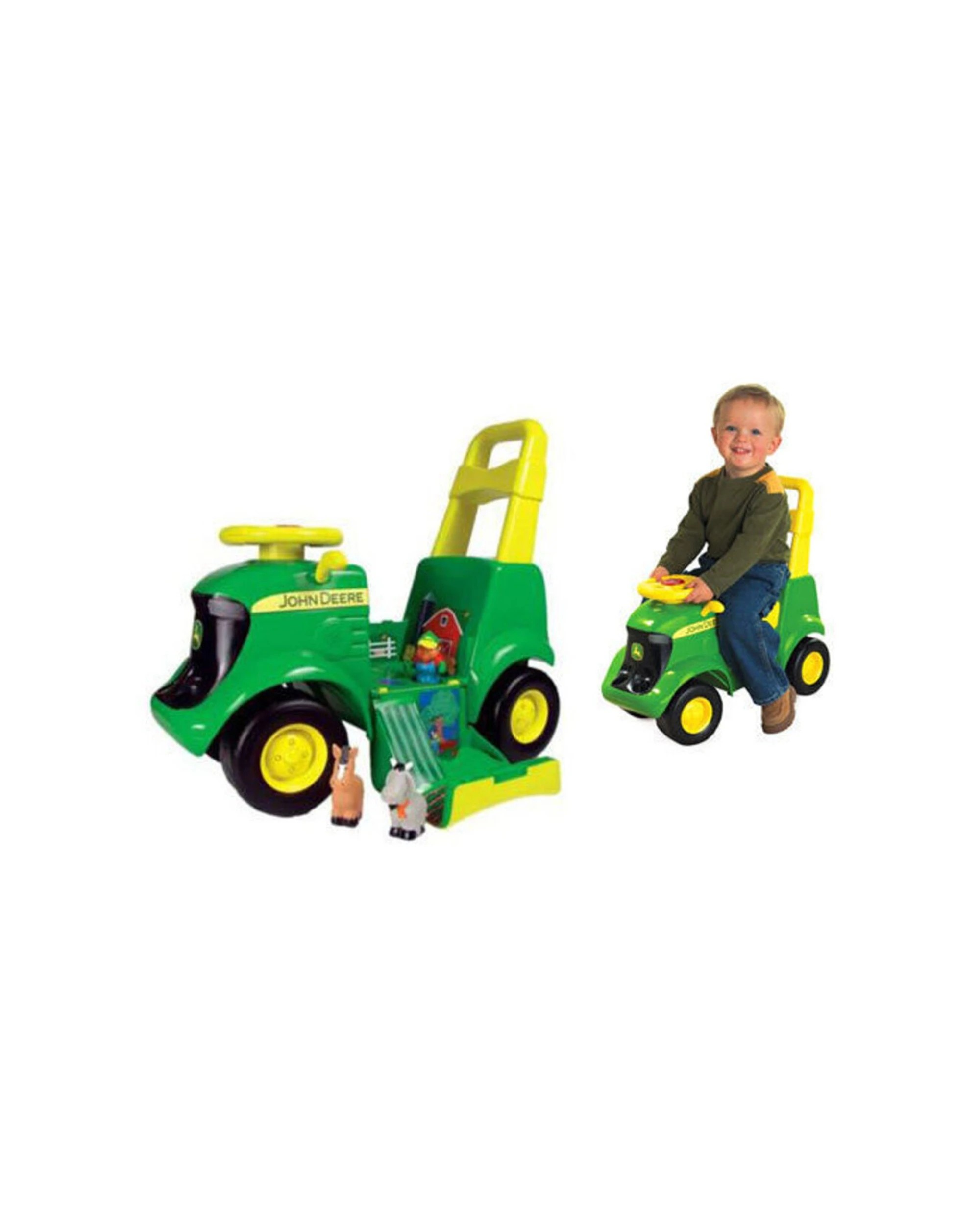 2 John Deere Kids Ride-on Tractor 3 In One Design With Sounds For Toddlers 12 Months Plus - Green, 2 of 2