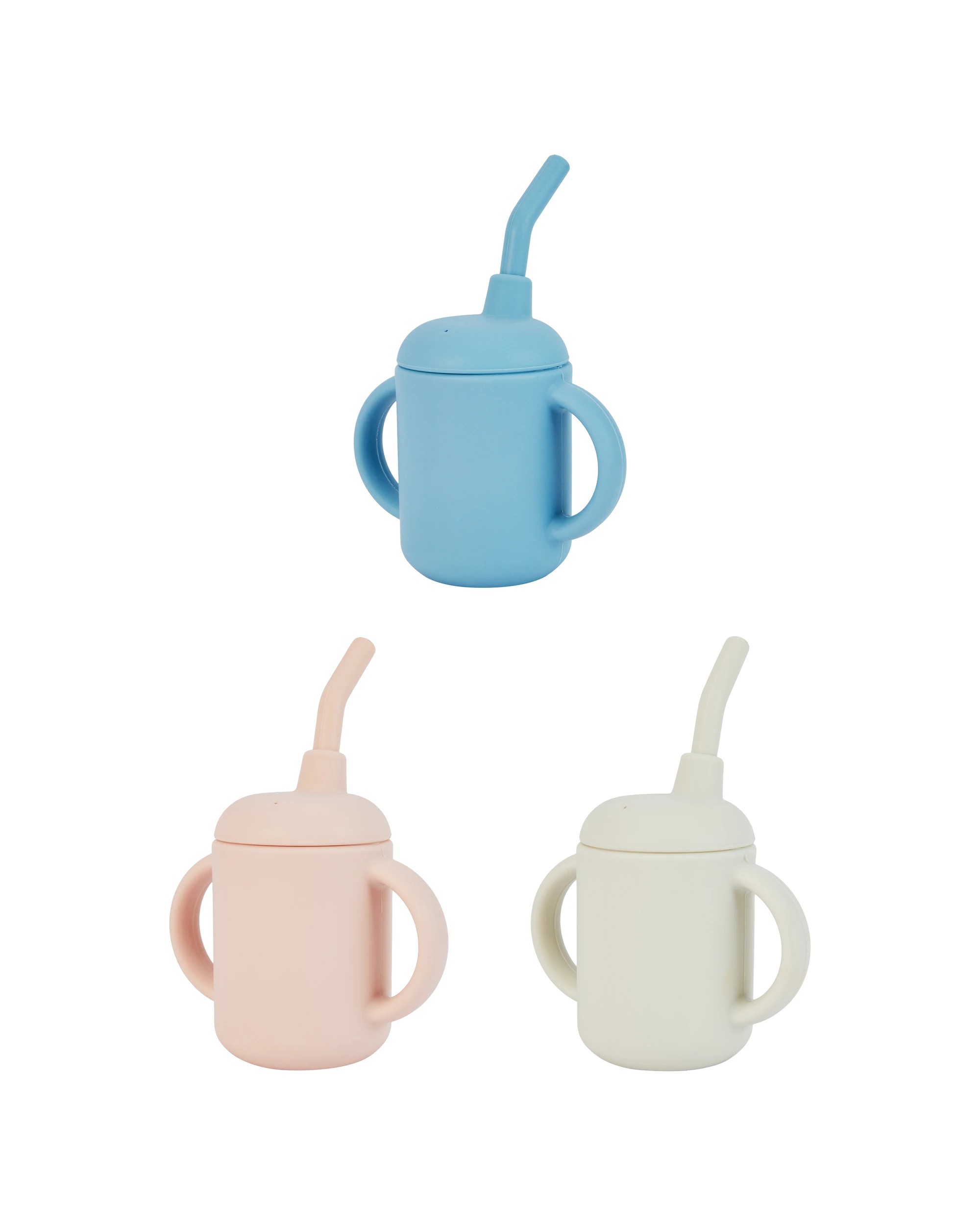 1 Silicone Sippy Cup with Straw - Assorted, 1 of 8