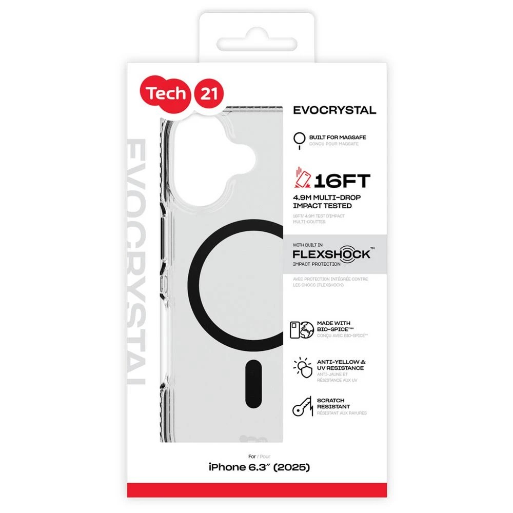5 Tech21 EvoCrystal iPhone 17 MagSafe Case Black, 5 of 5