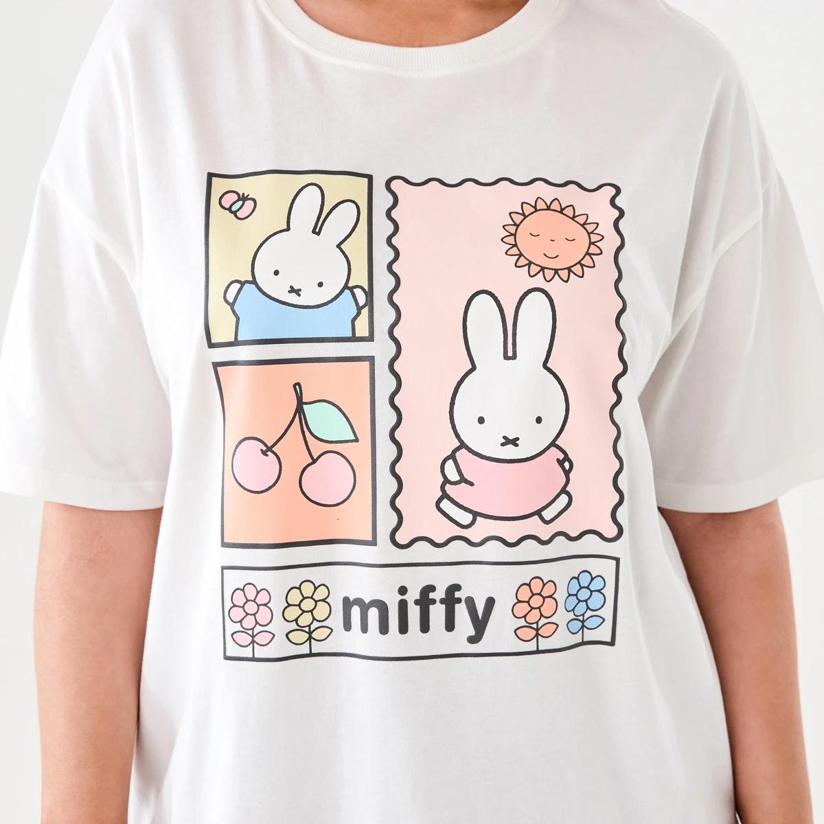 5 Miffy License Short Sleeve T-shirt MIFFY SNOW WHITE, 5 of 5