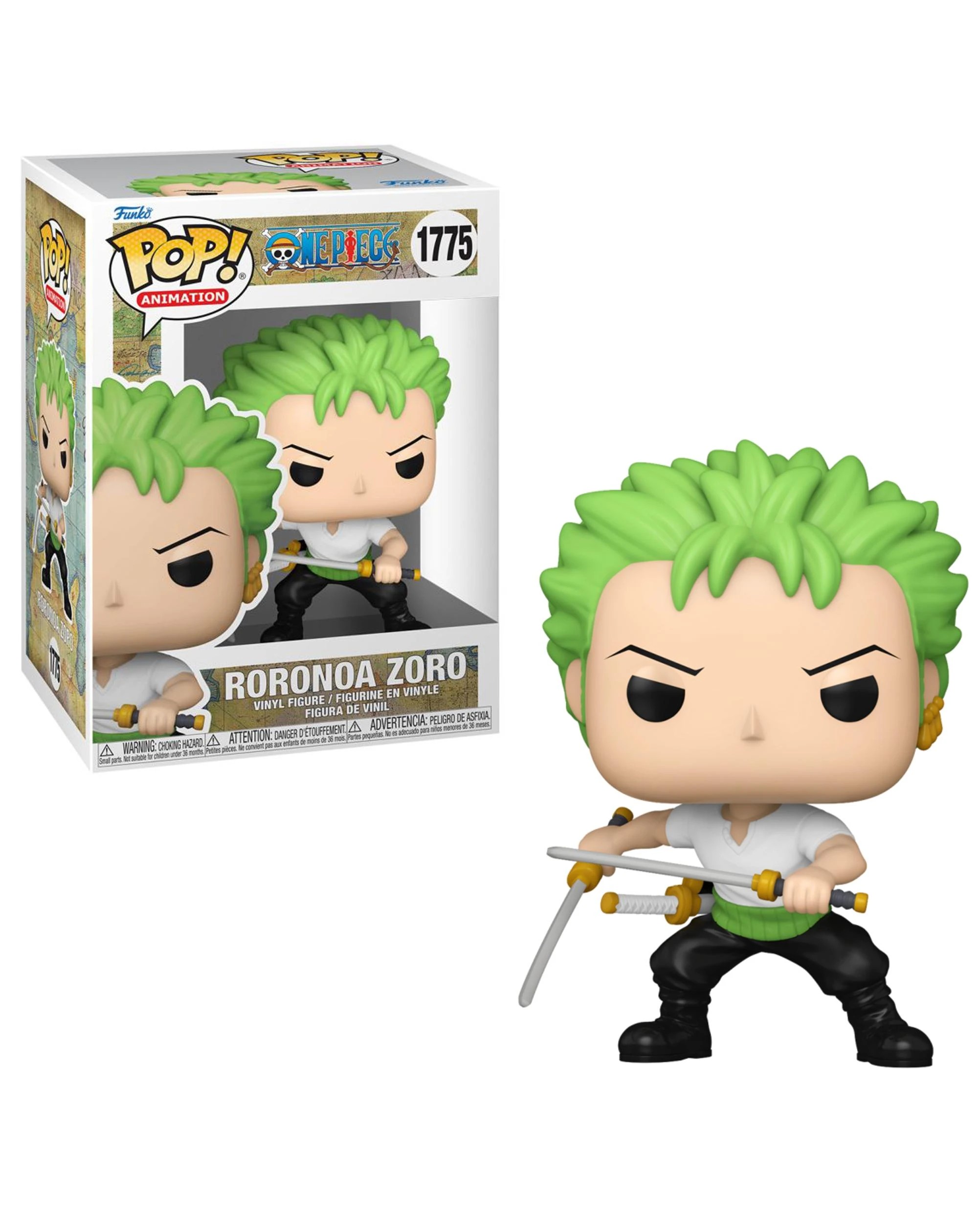 1 One Piece Roronoa Zoro Three Sword Style Funko POP! Vinyl, 1 of 2