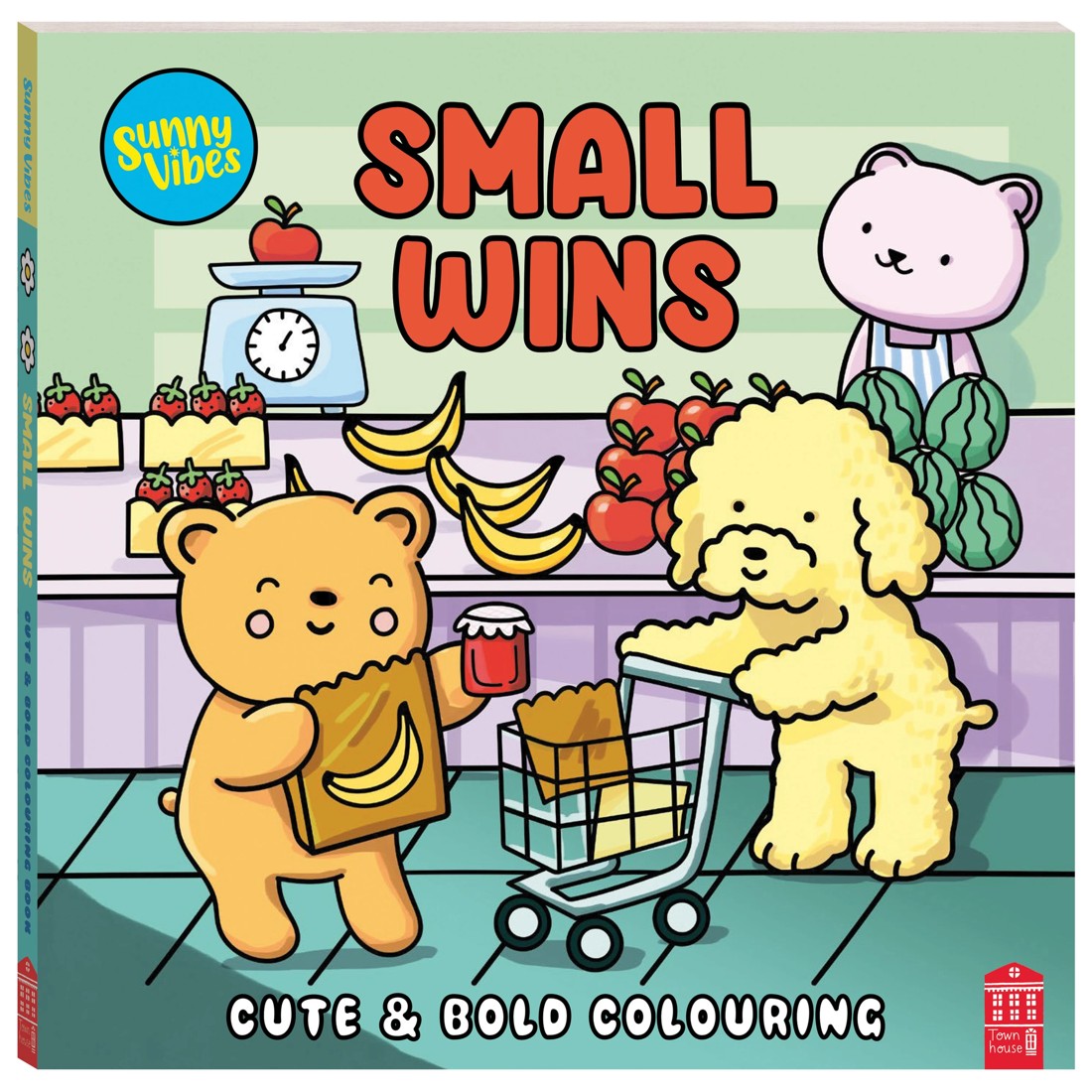 1 Sunny Vibes Small Wins Cute & Bold Colouring by Sam Jayne - Book, 1 of 4