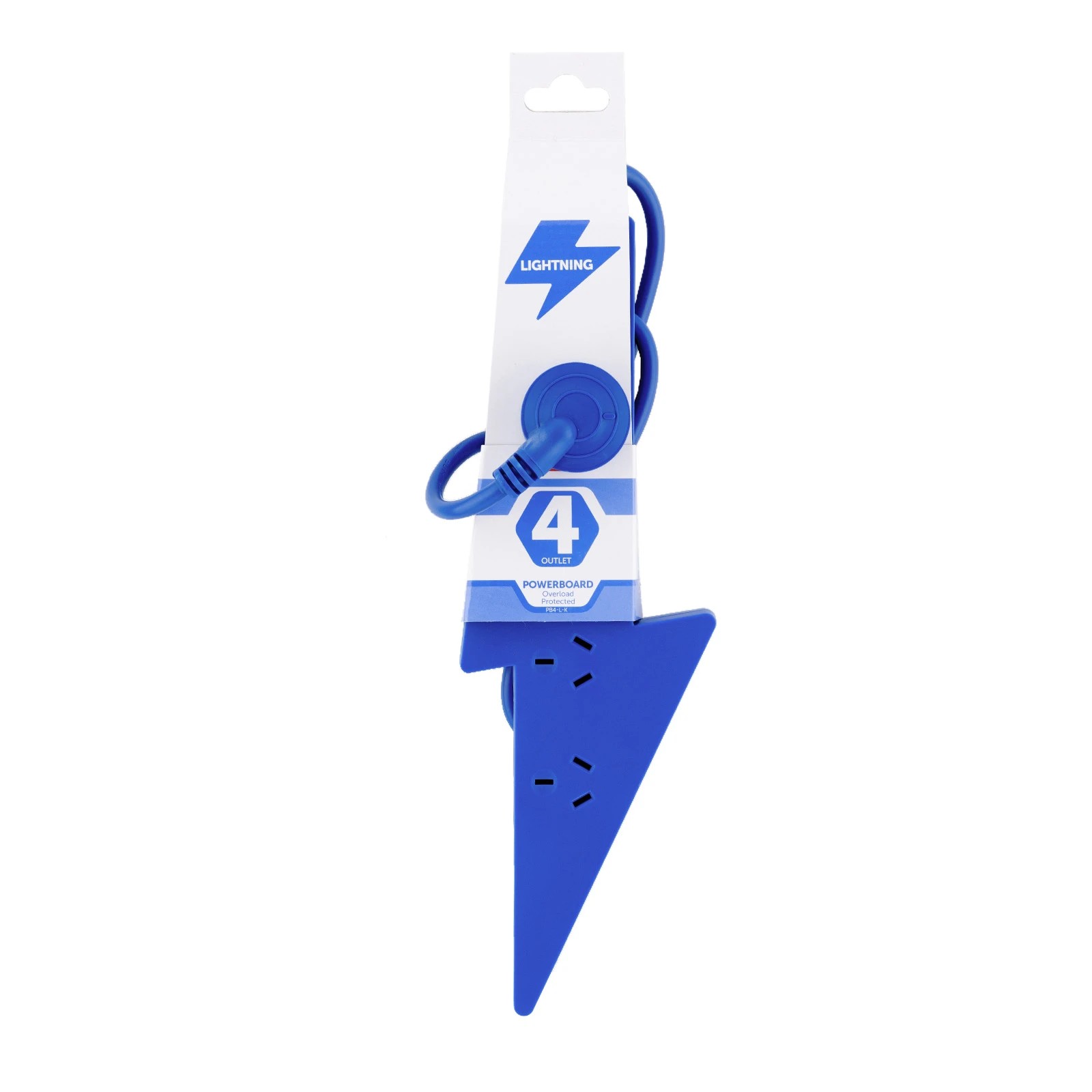 4 Arlec 4 Outlet Wave Overload Protected Powerboard - Blue, 4 of 5