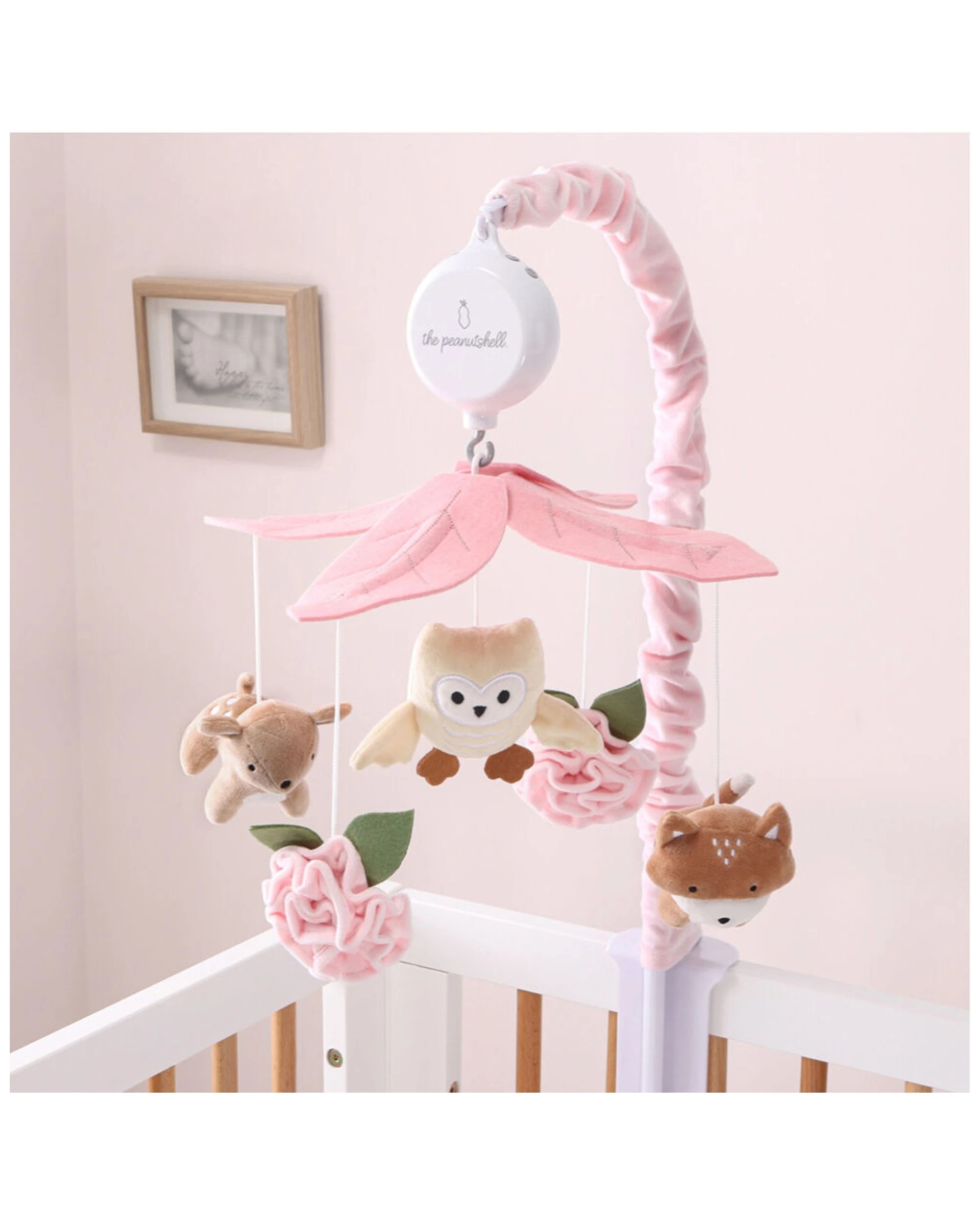 3 The Peanutshell Baby Musical Crib Mobile Little Forest Girl Design 0y
 - Pink, 3 of 4