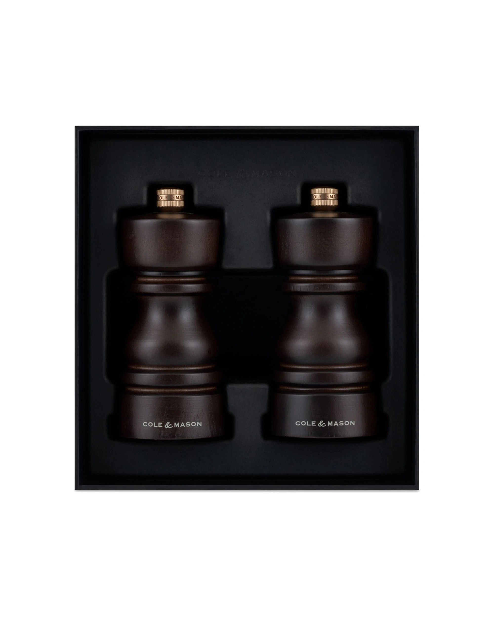 2 Cole & Mason 2pc Chocolate Wood Salt and Pepper Mill Gift Set 13cm - Brown, 2 of 3