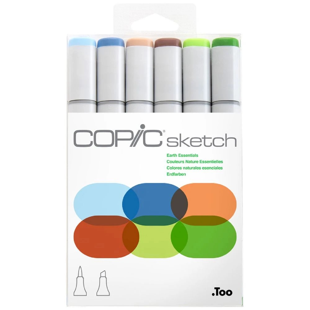 1 Copic Sketch Marker Set Earth 6 Pack, 1 of 3
