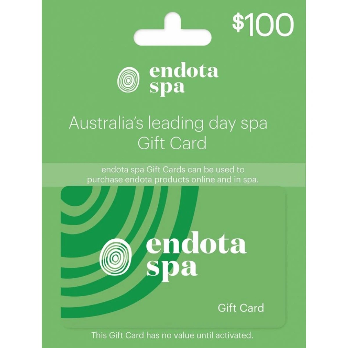 1 Endota Spa $100 Gift Card