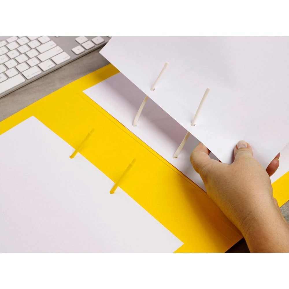 5 Avery Foolscap Tubeclip File Yellow, 5 of 6