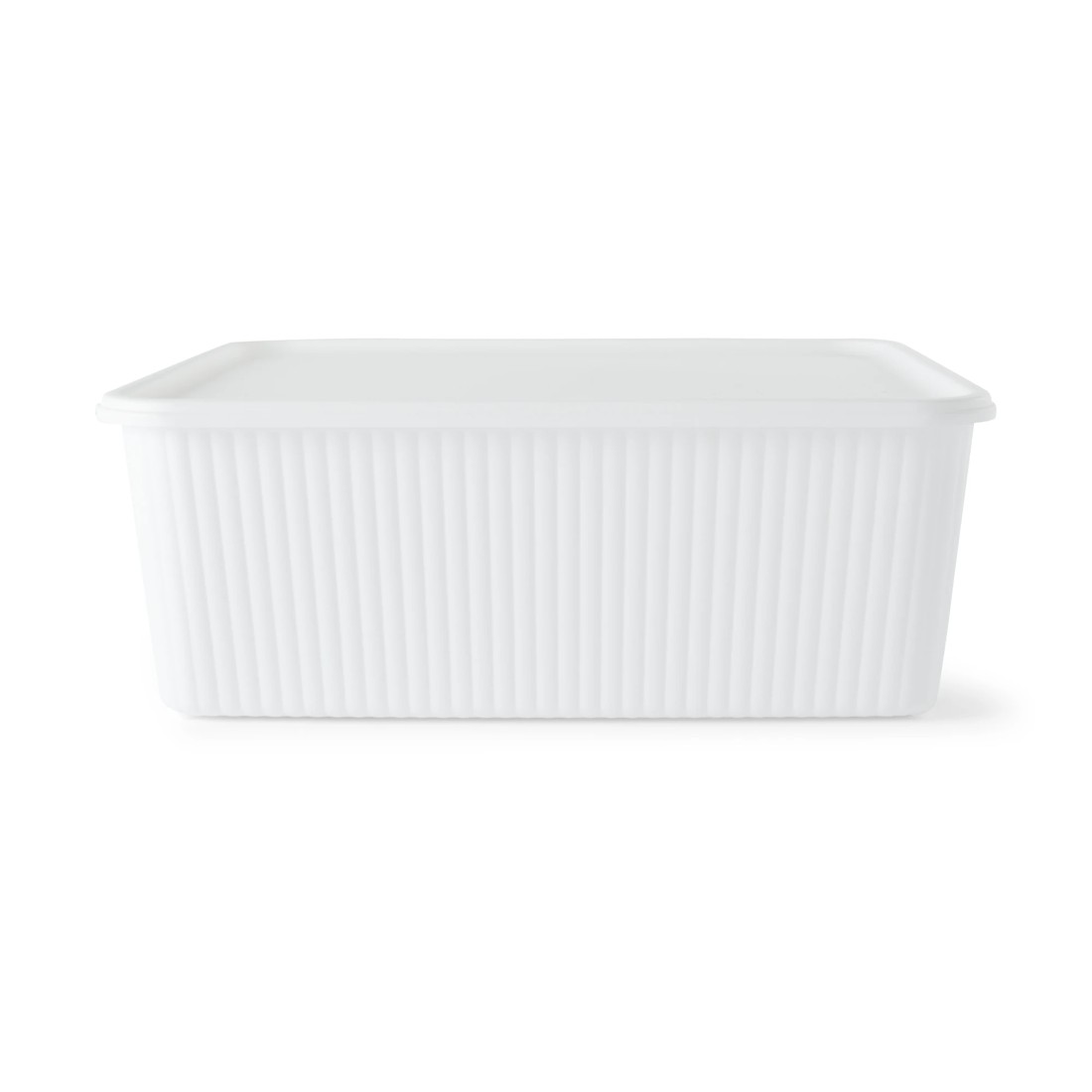 4 11L Ribbed Container - White, 4 of 10