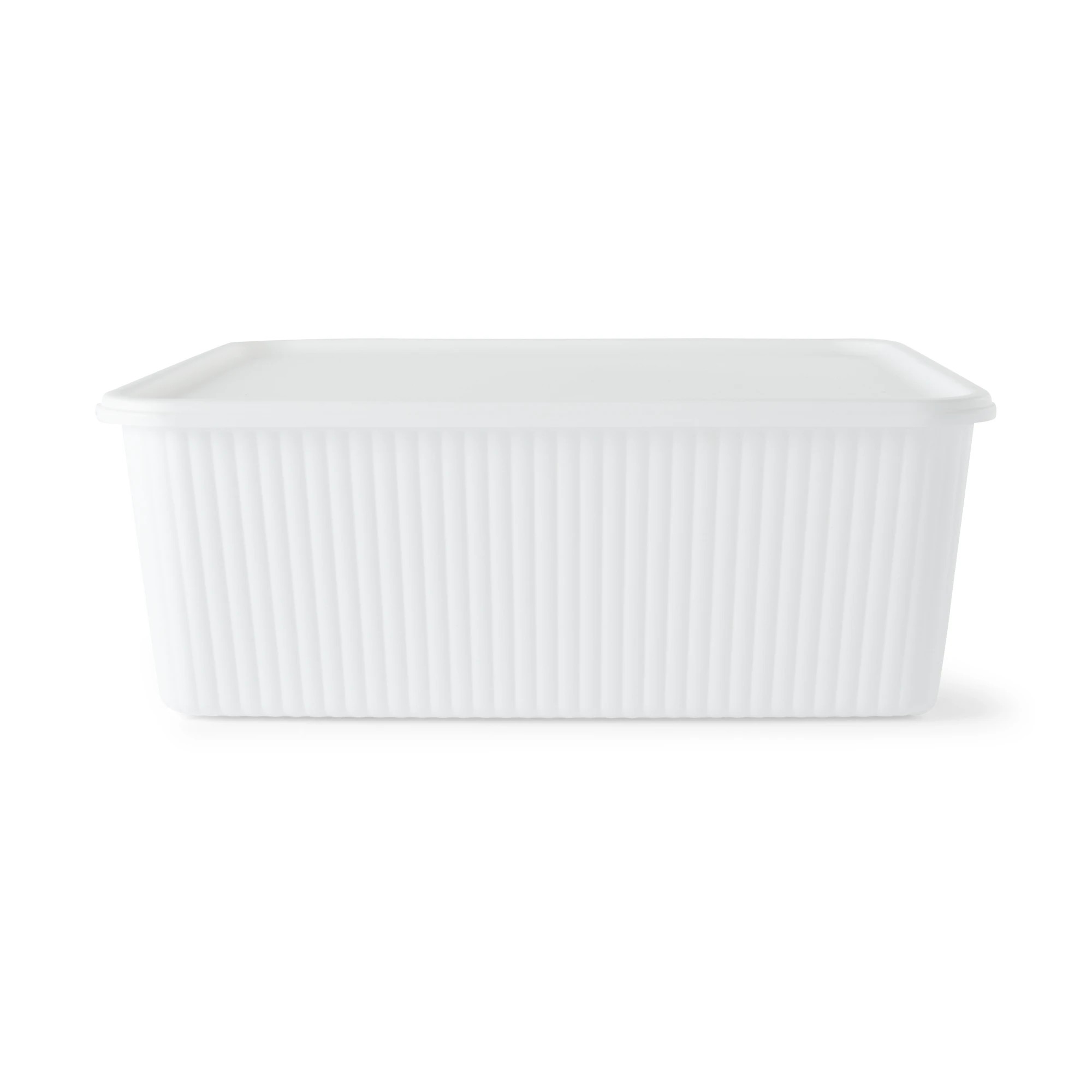 4 11L Ribbed Container - White, 4 of 10
