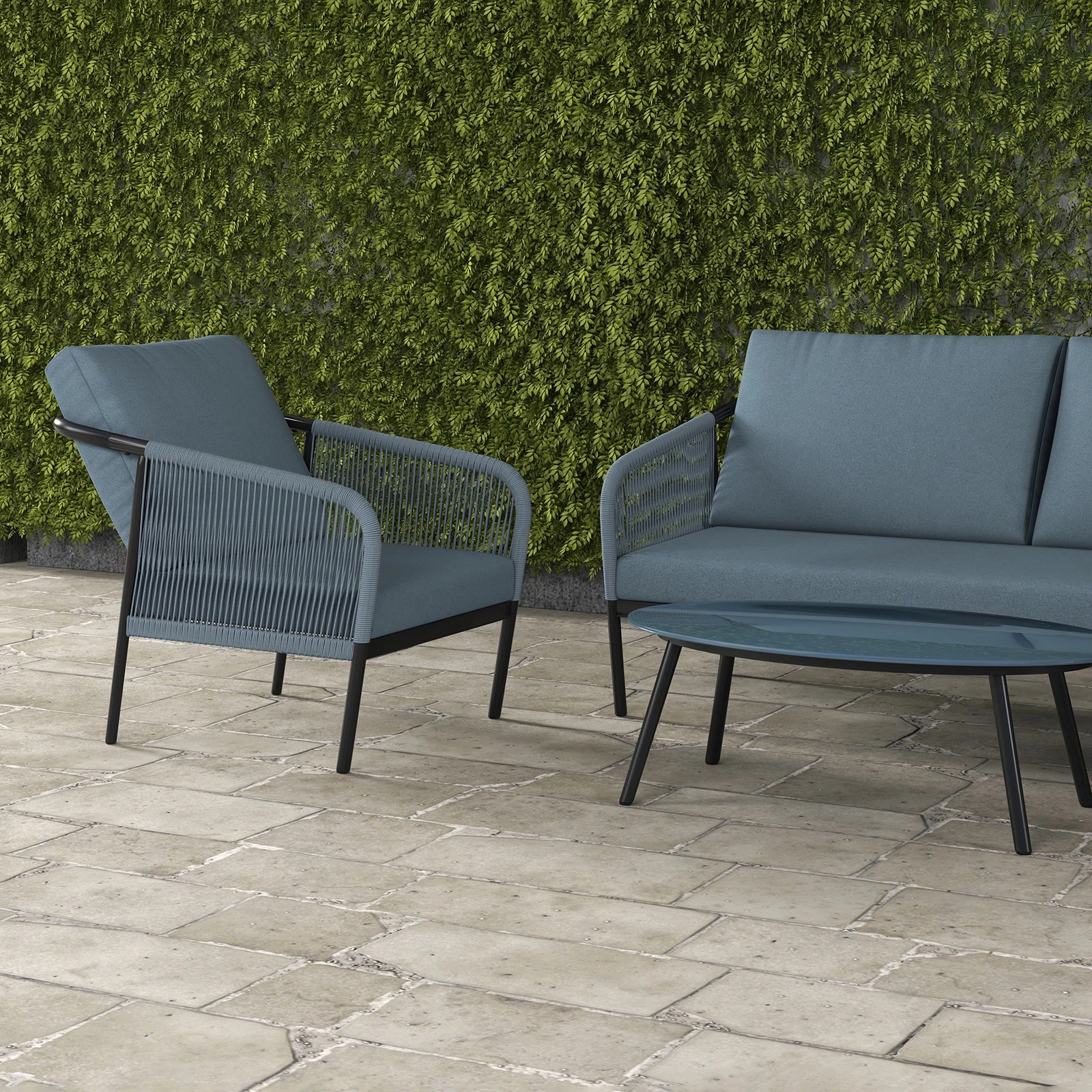 3 Arcadia Furniture 4 Piece Tivoli Ensemble Set Stylish Comfortable Durable Black - Black, 3 of 10