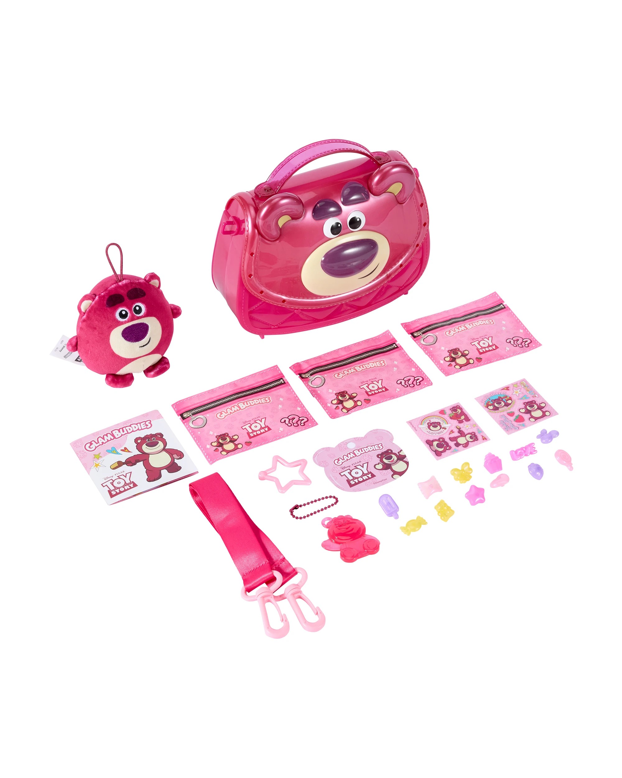 3 Glam Buddies x Disney Pixar Toy Story Lotso Surprise Purse, 3 of 10