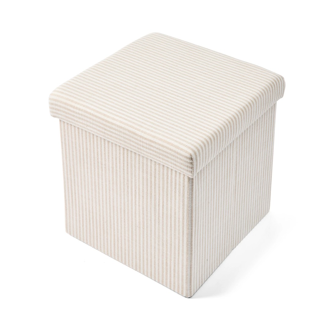 5 Square Storage Ottoman - Beige, 5 of 9