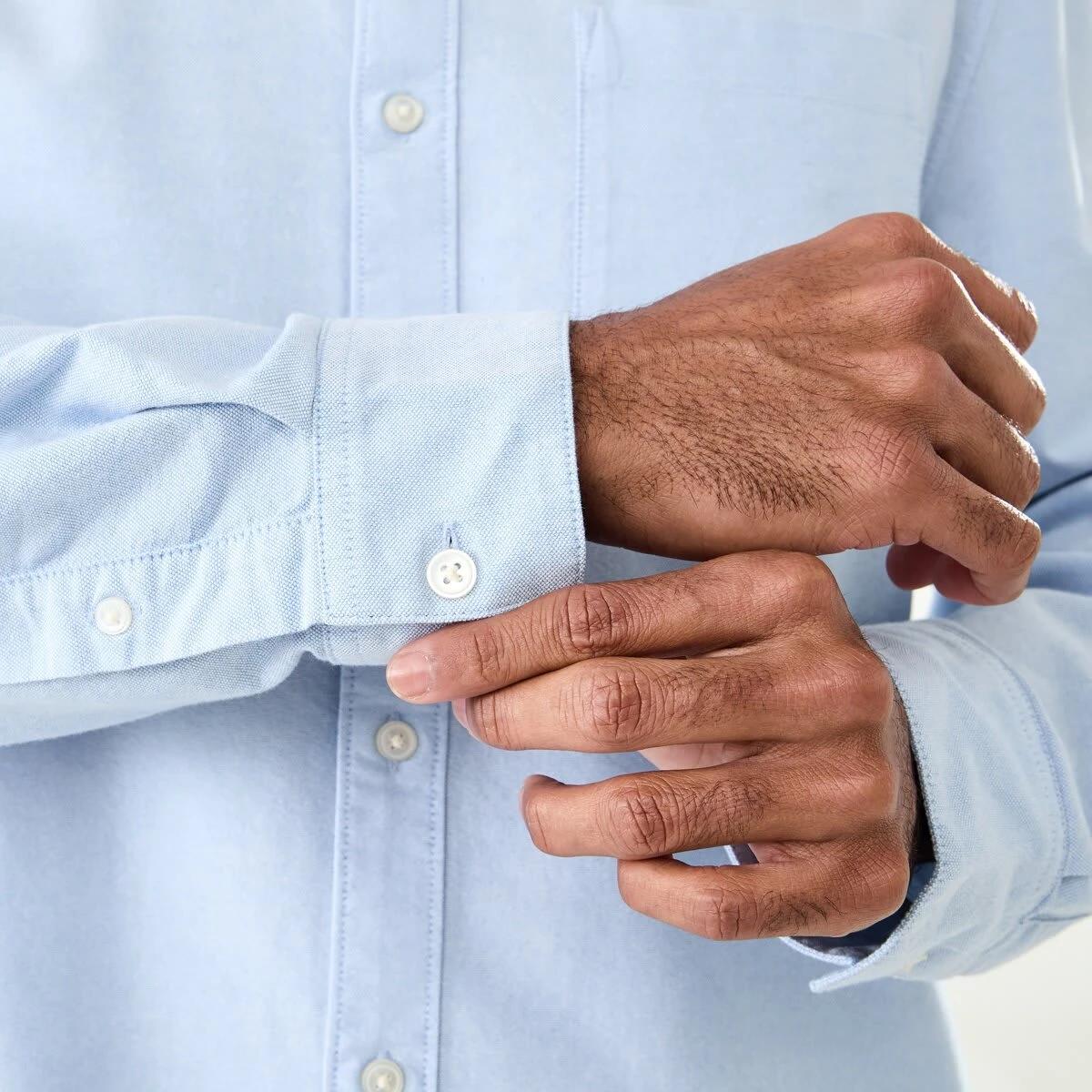 7 Long Sleeve Oxford Shirt LIGHT BLUE, 7 of 7