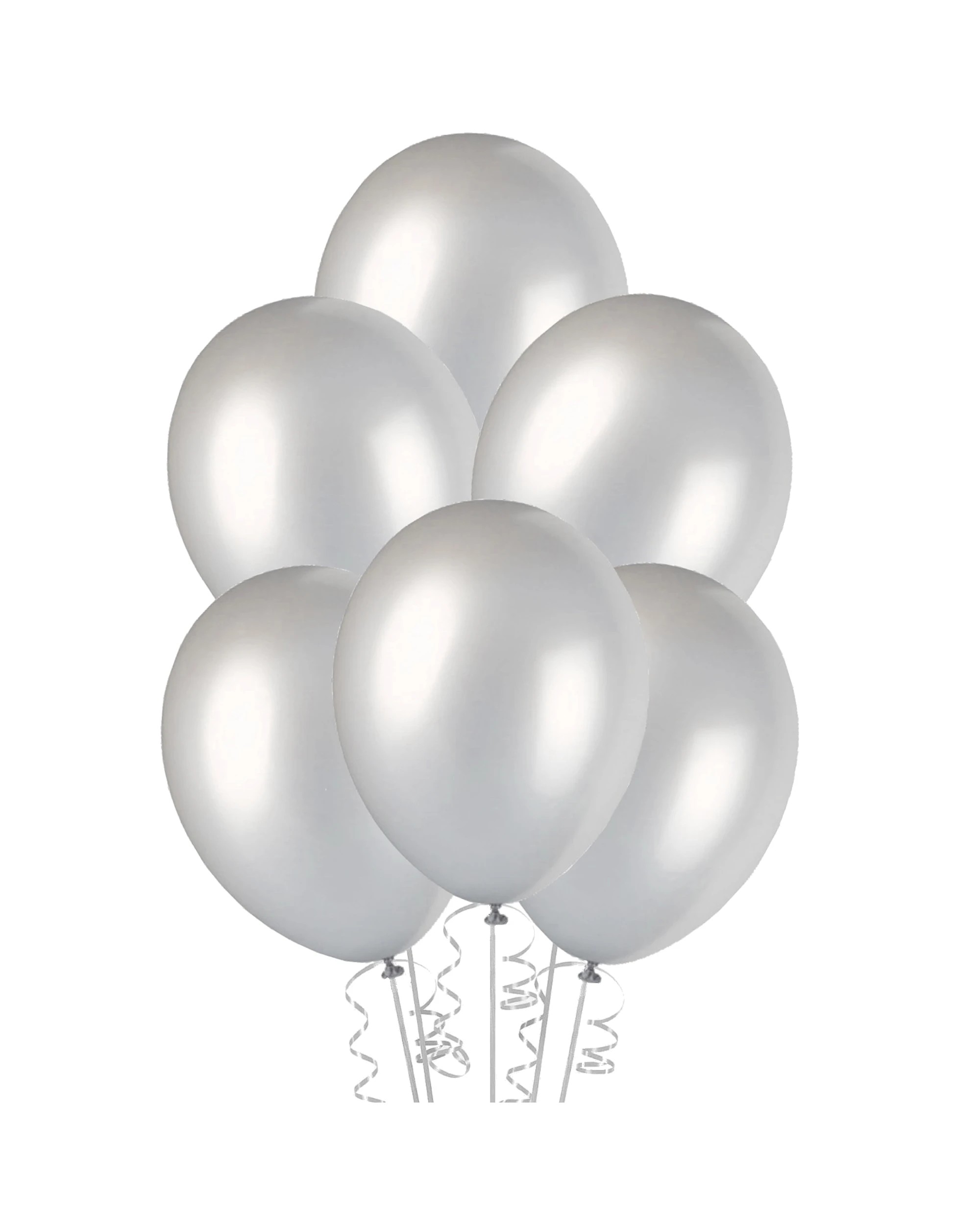 1 Artwrap Metallic Balloons 30cm Pack of 20 - Silver, 1 of 2