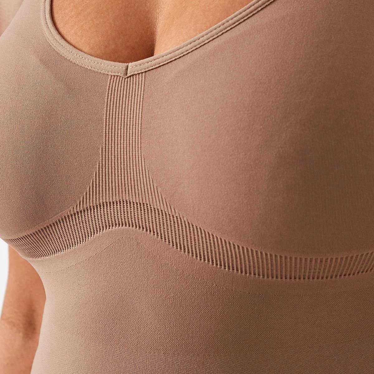 6 Longline Seamfree Bodysuit Tan, 6 of 6