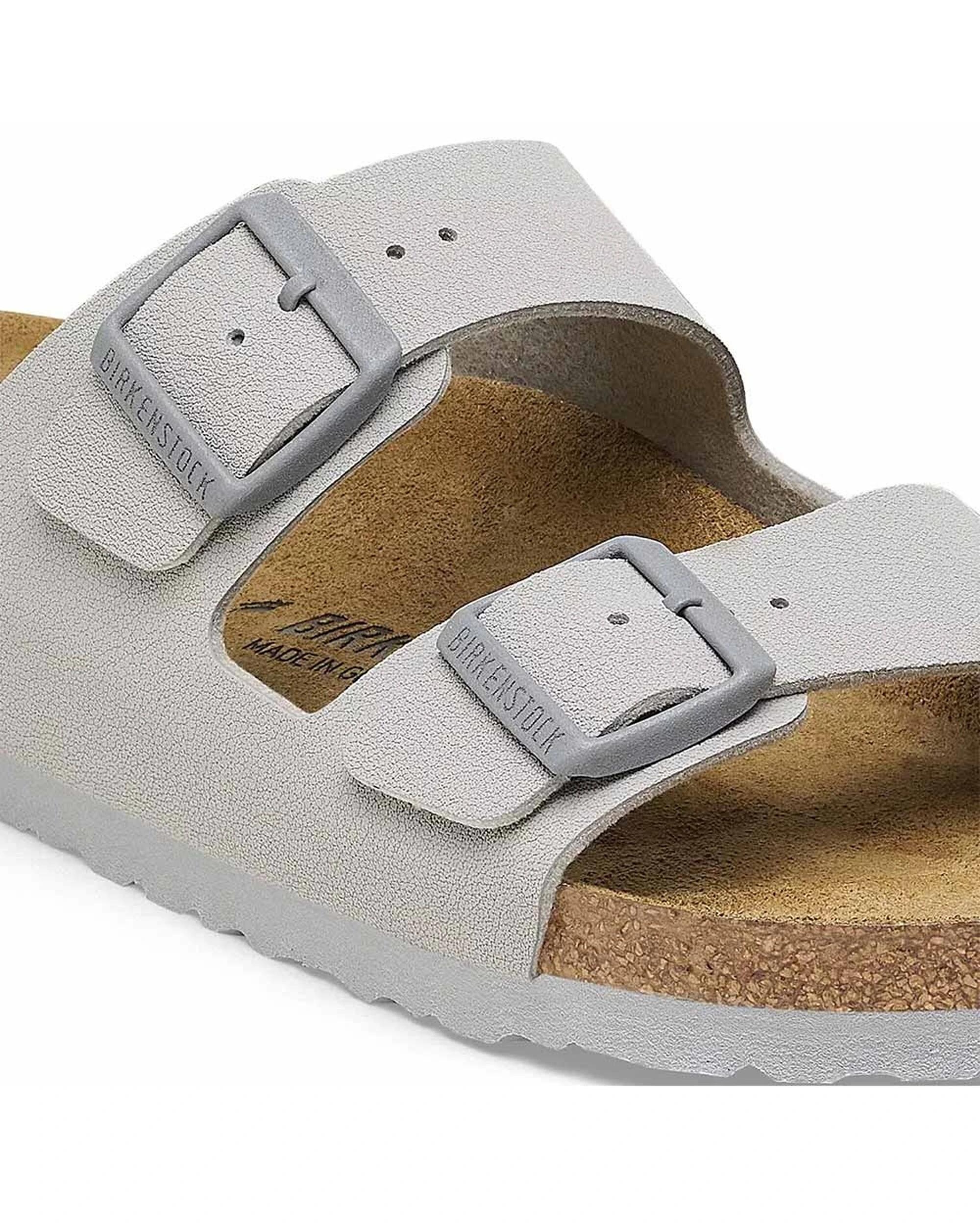 5 Birkenstock Arizona Birko-Flor Sandals Regular Width STONE COIN, 5 of 6