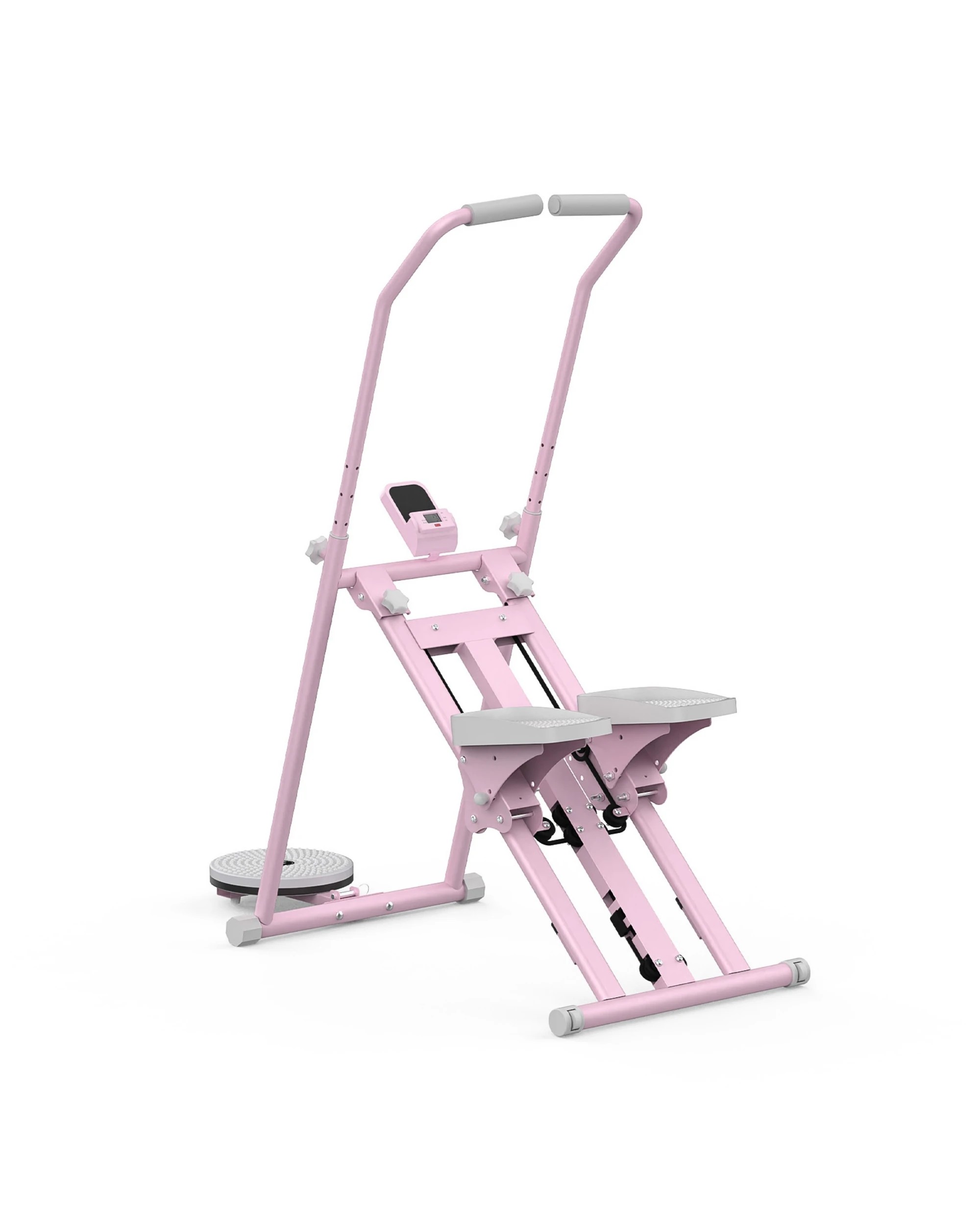 3 Advwin Vertical Climber Exercise Machine Adjustable Stair Stepper Pink&Purple, 3 of 6