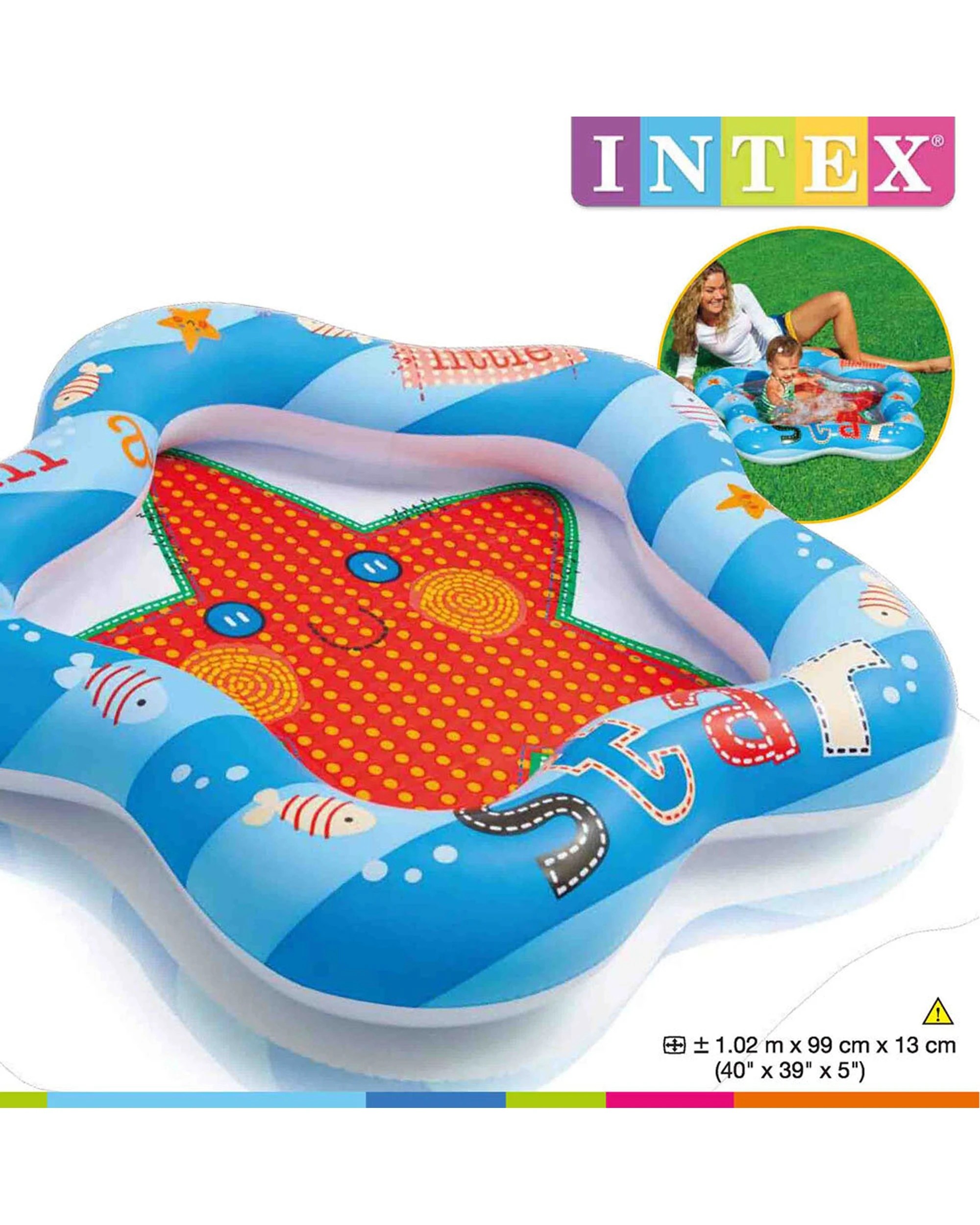3 Intex Lil Star Baby/Kids Inflatable Swimming Pool - Blue, 3 of 3