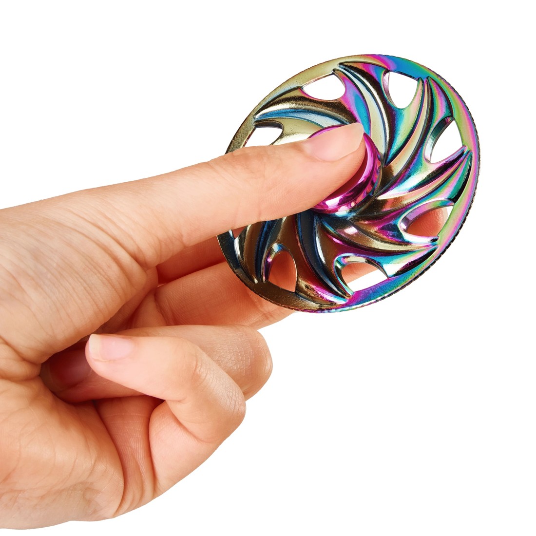 6 Future Fidgets: Metallic Fidget Spinner, 6 of 6