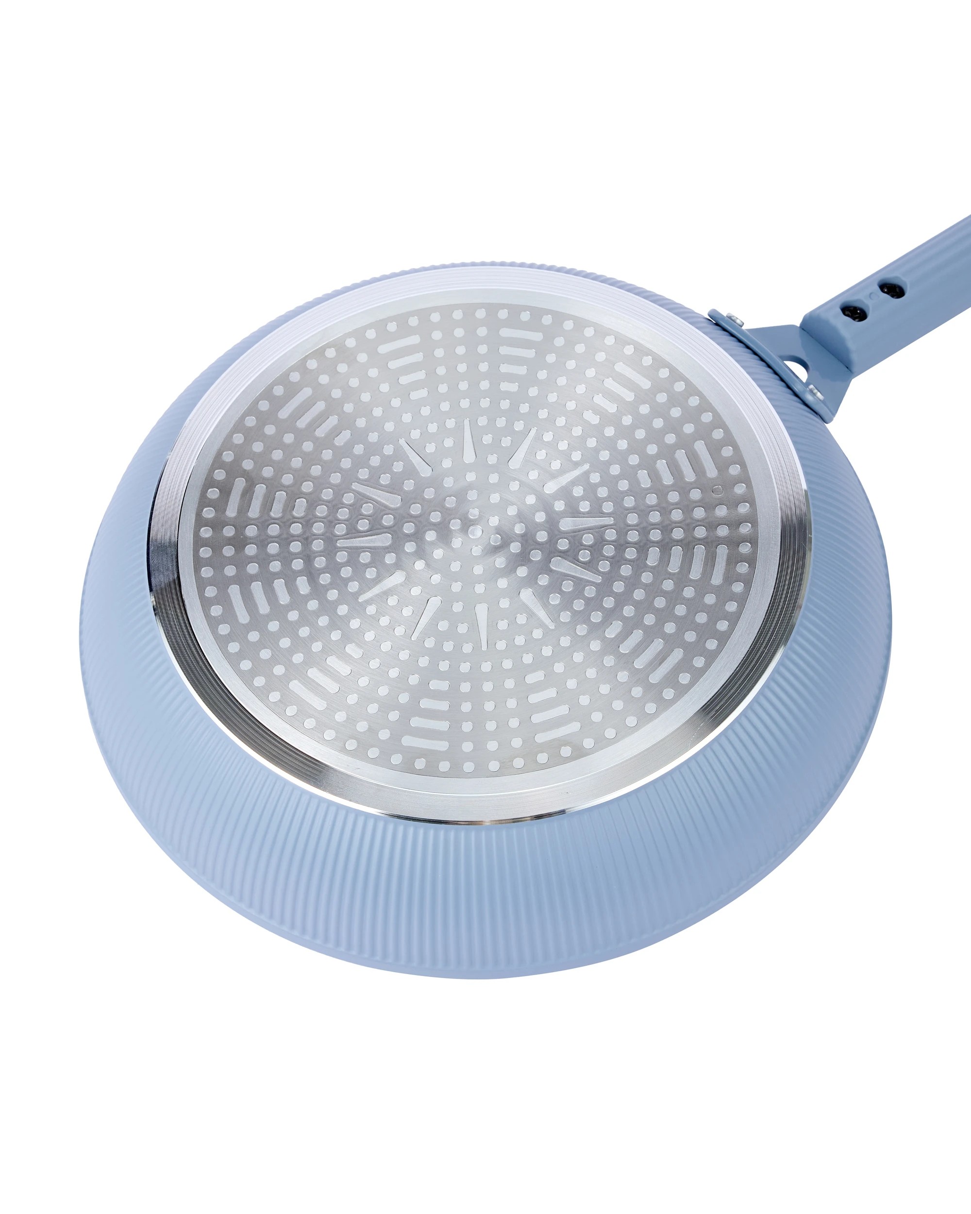 5 2 Pack Ceramic Coated Non Stick Fry Pans - Blue, 5 of 7