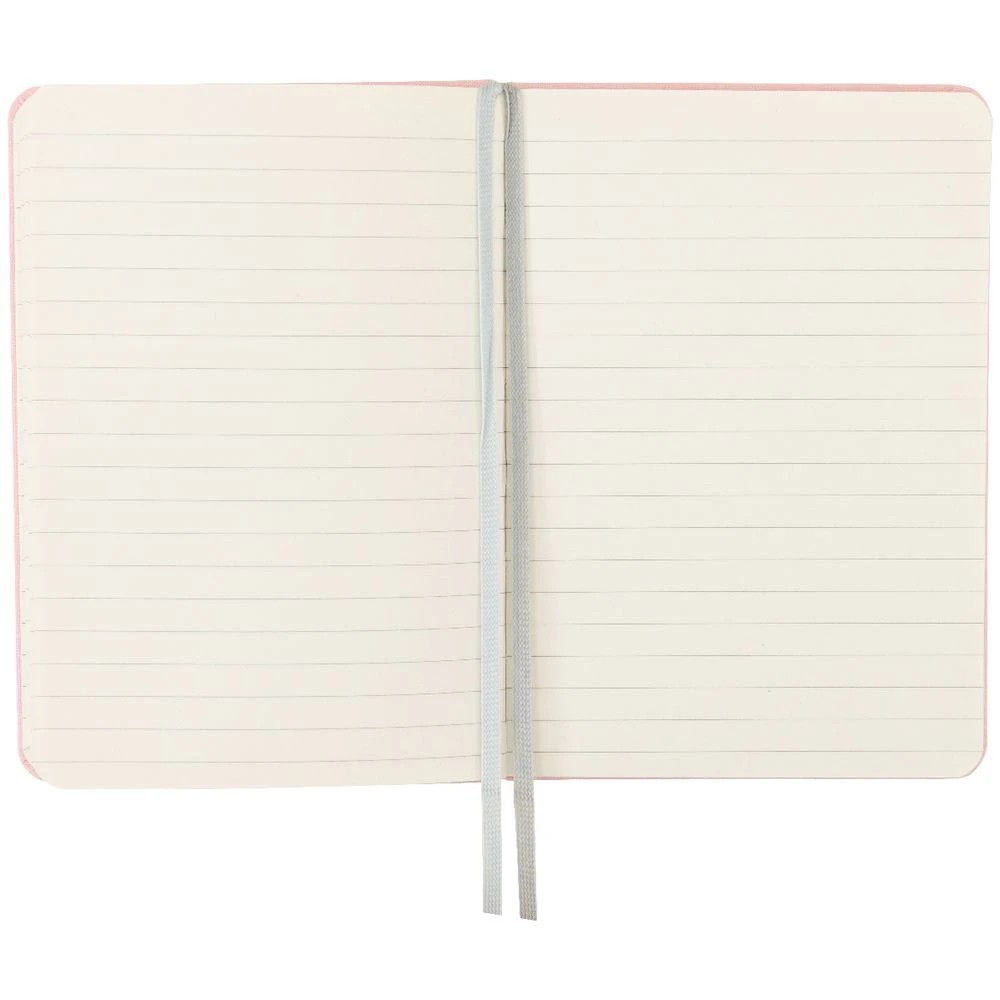 4 Modena A6 Linen Ruled Notebook Pink, 4 of 5