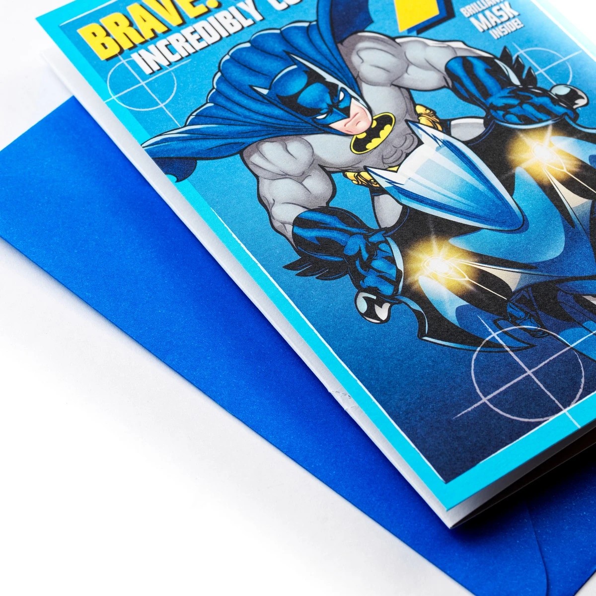 3 Hallmark Birthday Card for Kids - Batman with Cut-out Mask, 3 of 3