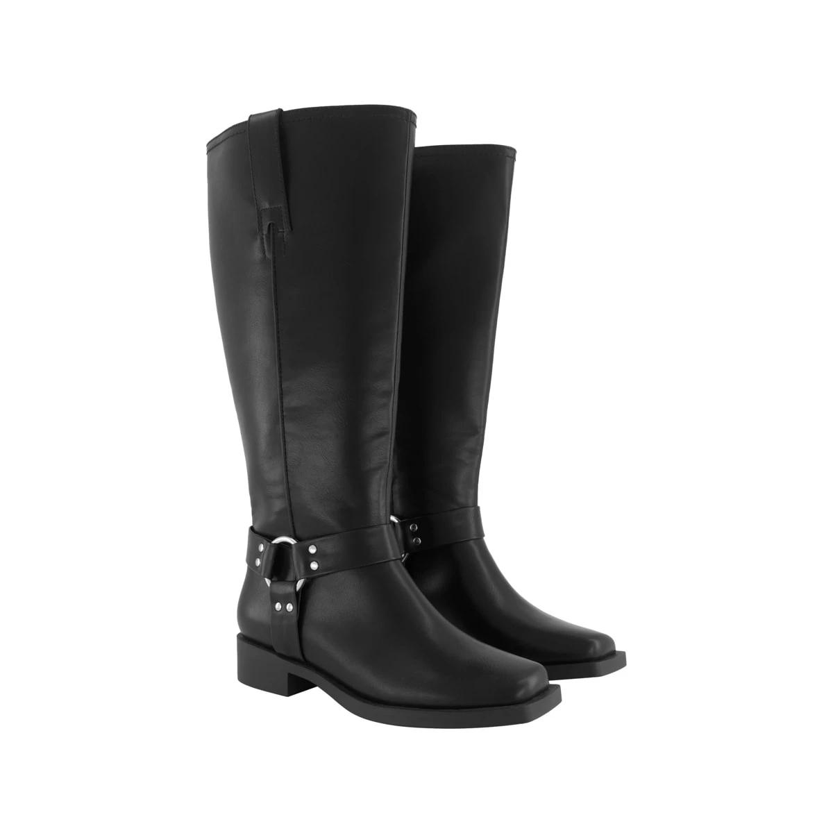 4 High Biker Boots Black, 4 of 4