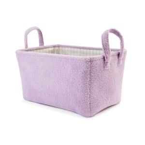 Boucle Basket with Stripe Liner - Pu