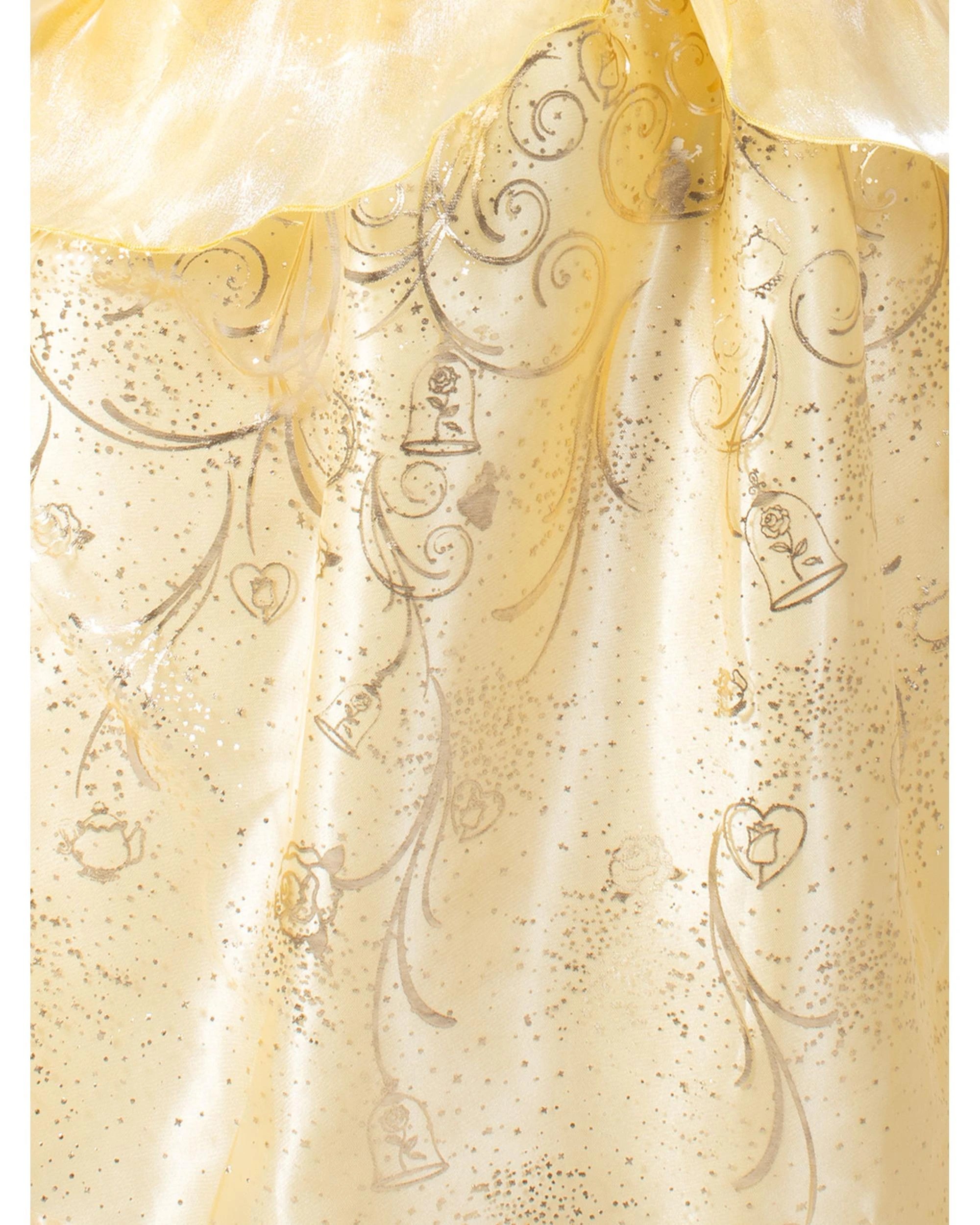 3 Rubies II Disney Princess Belle Ultimate Princess Celebration Costume Size 6-8 Years, 3 of 5