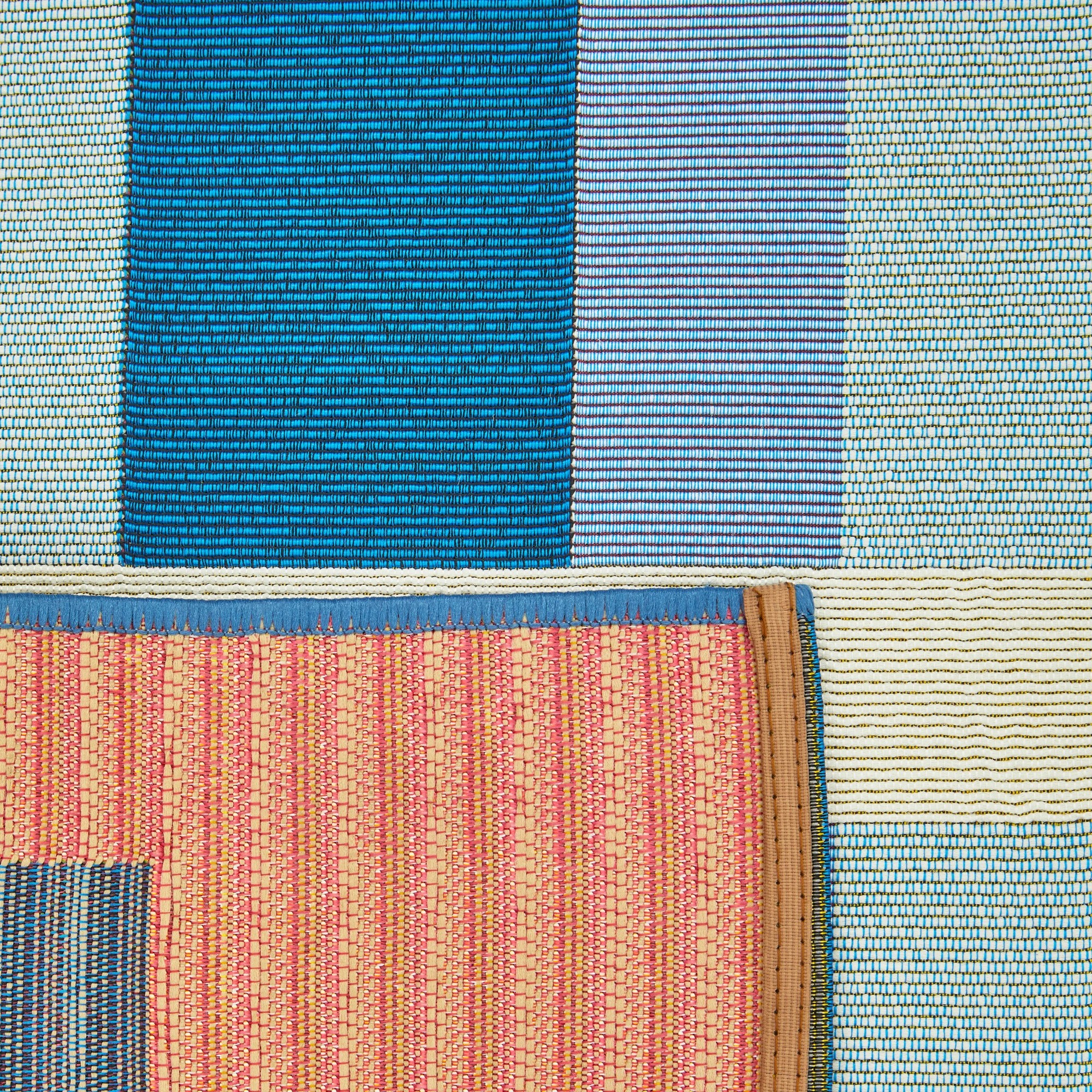 9 Common Ground Rugs Horizon Lattice 285x200cm - Large Pet Friendly Outdoor Floor Rug - Blue, 9 of 9
