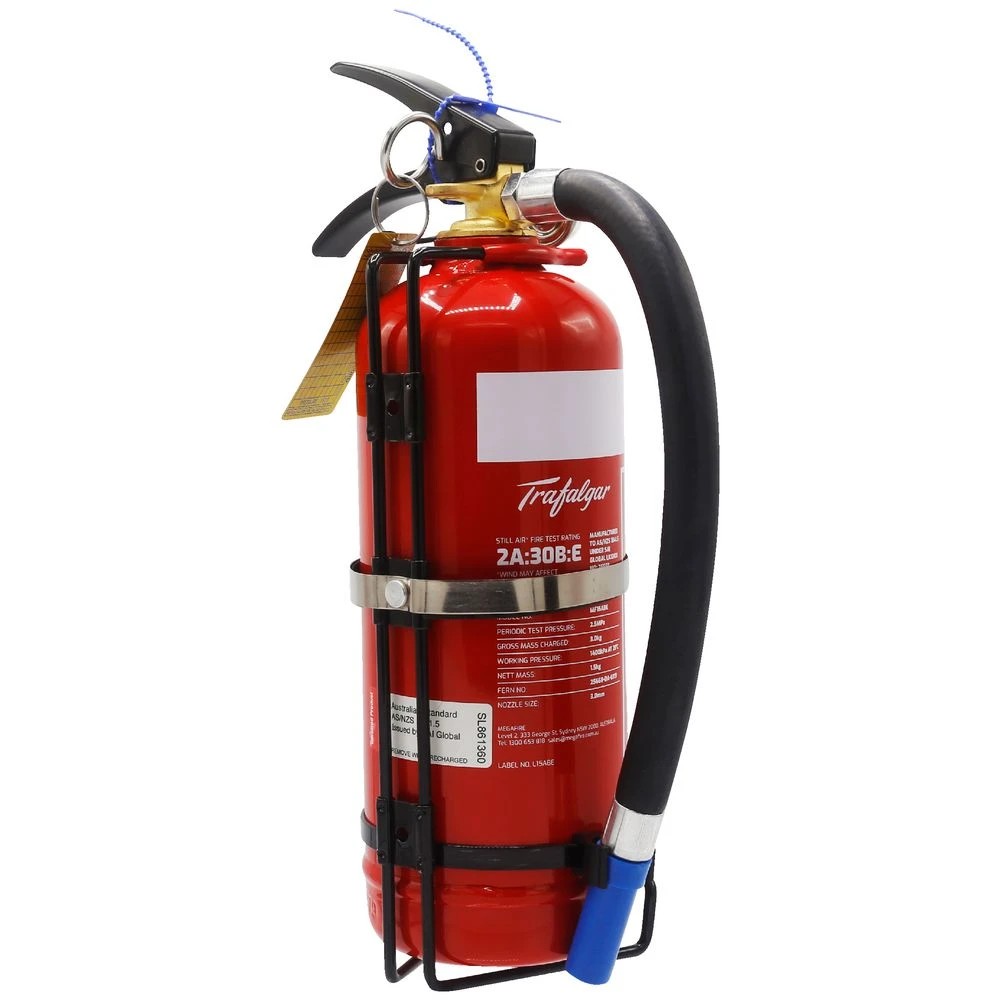 5 Trafalgar ABE Fire Extinguisher 1.5kg Red, 5 of 5
