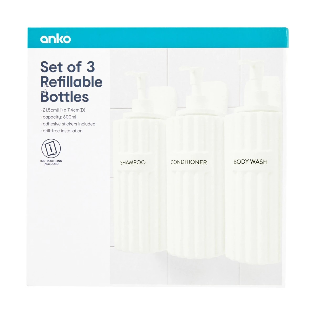 11 Set of 3 Refillable Bottles, 11 of 11