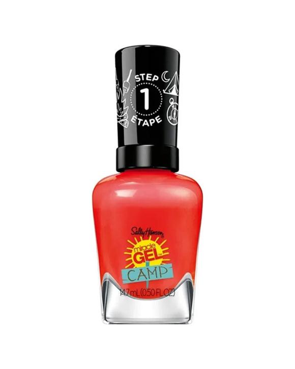 Sally Hansen Miracle Gel Nail Polish Campfire Song Long-Wear Chip Resistant - Orange
