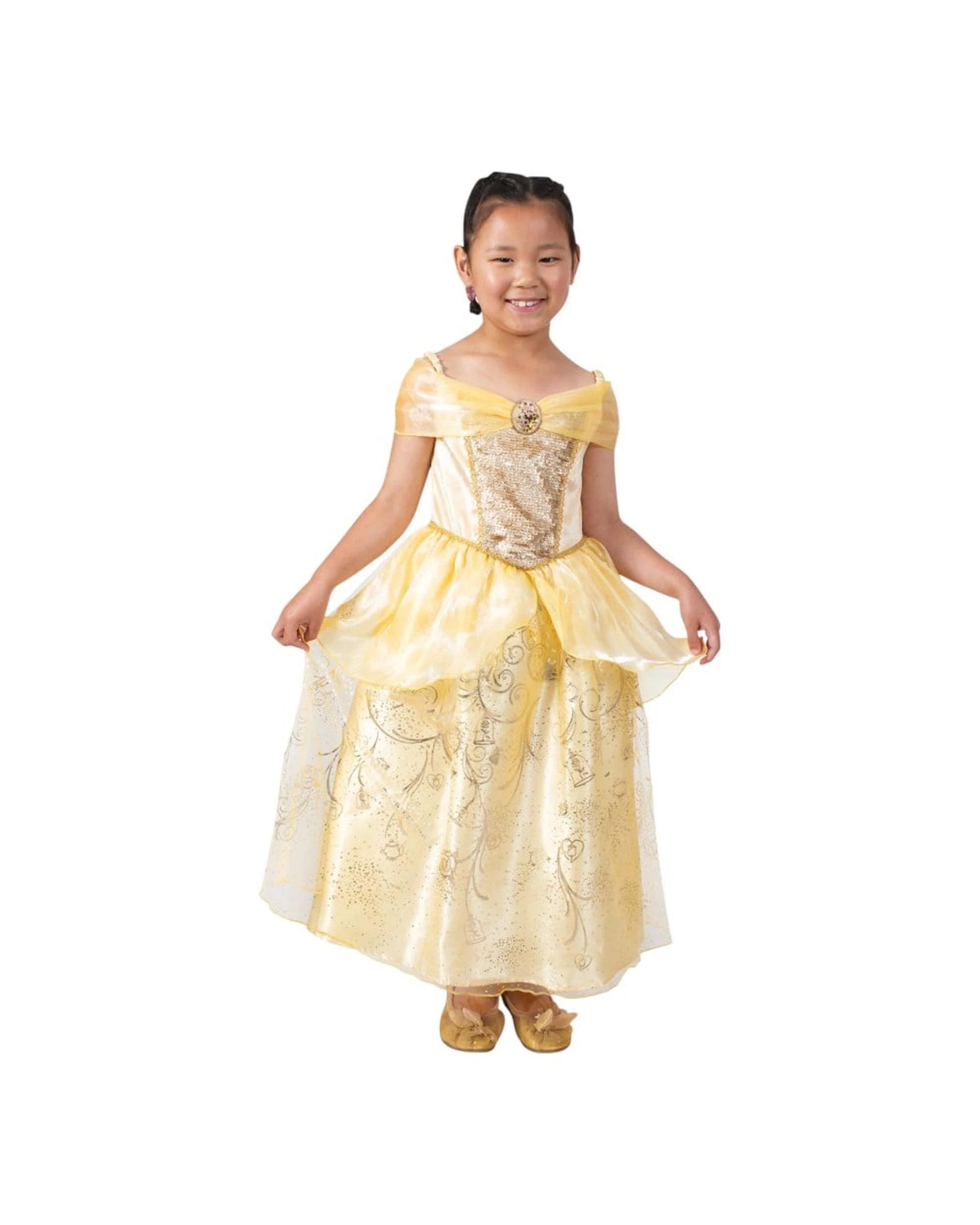 1 Disney Princess Belle Ultimate Princess Celebration Costume Size 3-5 Years, 1 of 5