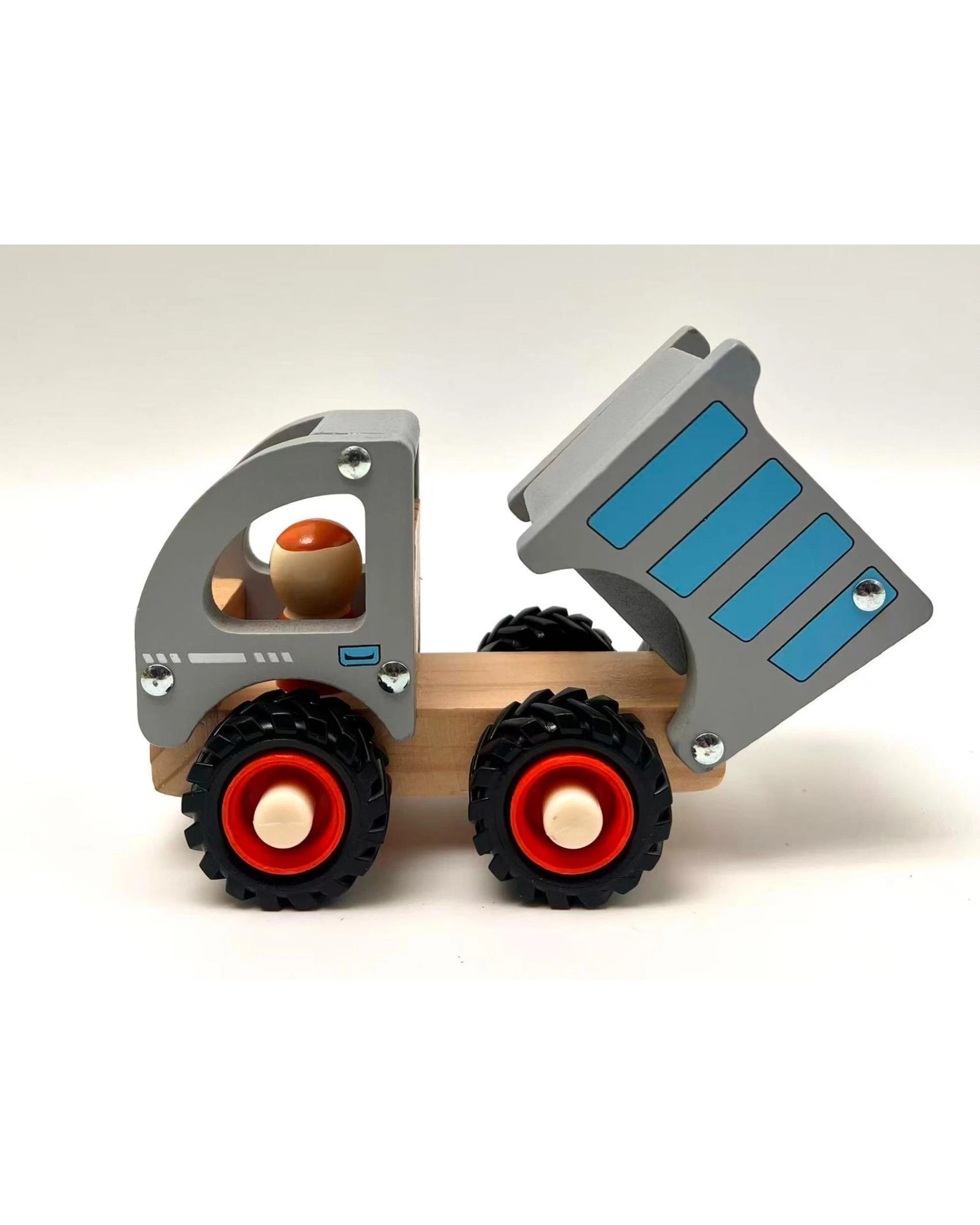 4 Toyslink Wooden Wheelie Dump Truck Toy Vehicle, 4 of 4