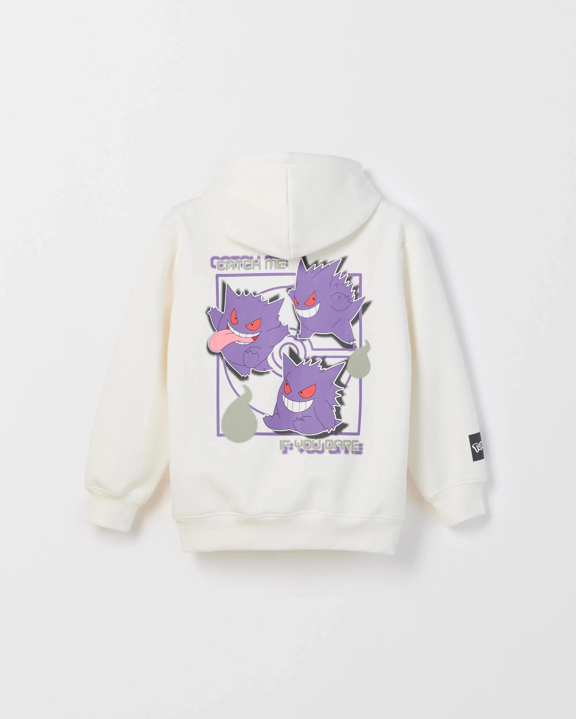 6 Pokemon Australian Cotton Blend Popover Hoodie OFF WHITE, 6 of 6