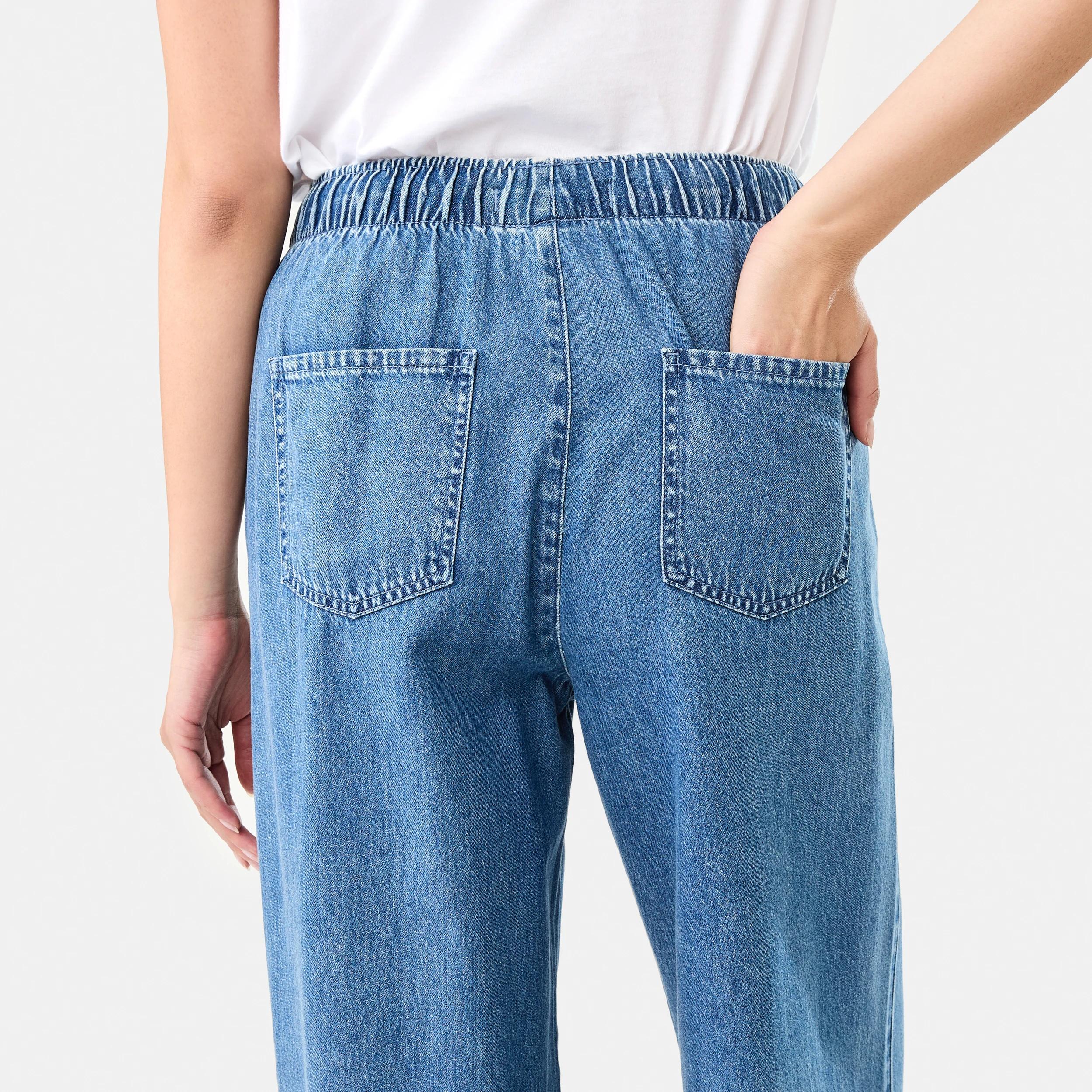 8 Comfort Wide Leg Jeans MID WASH, 8 of 11