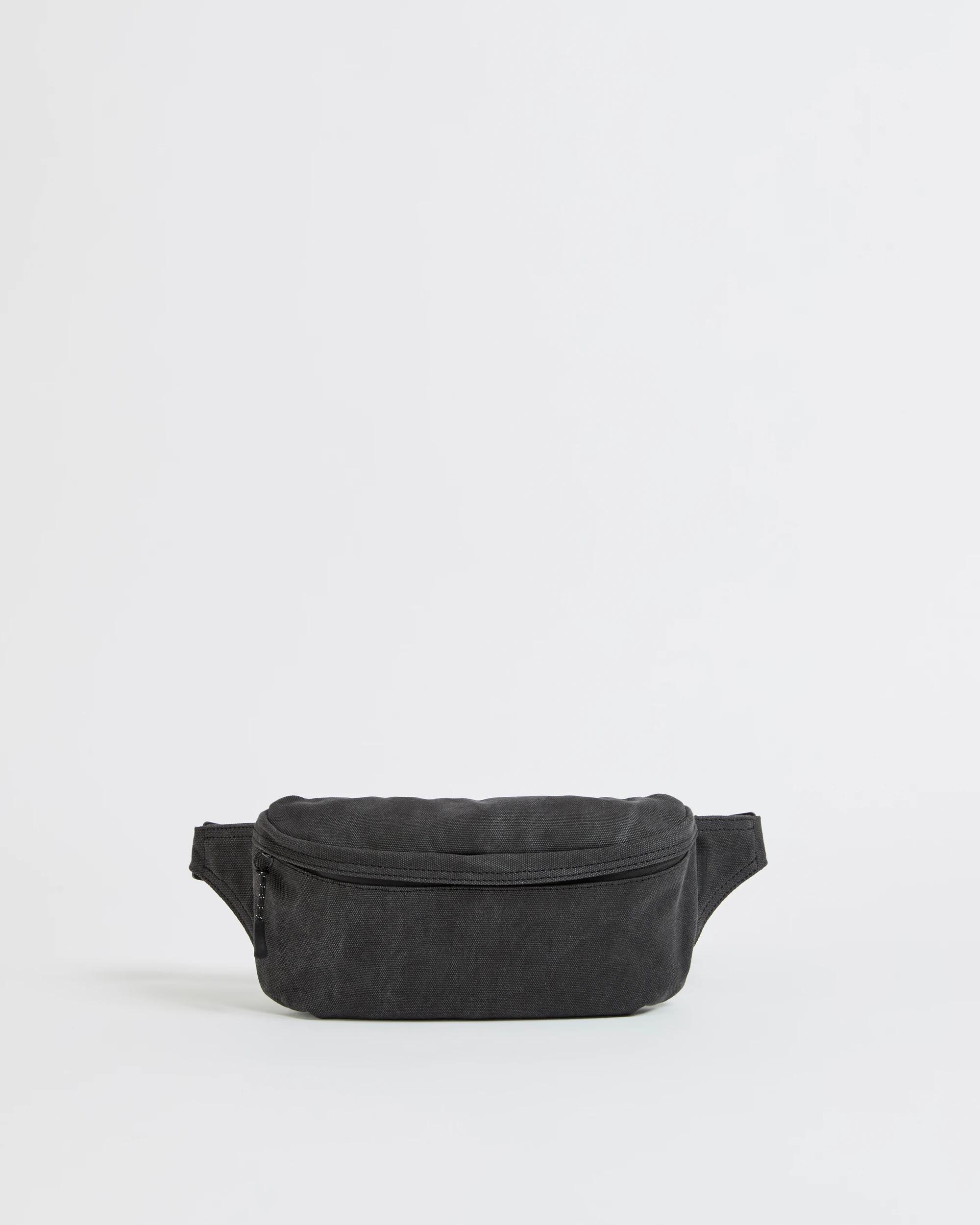 1 Target Man Washed Canvas Crossbody Belt Bag BLACK, 1 of 2