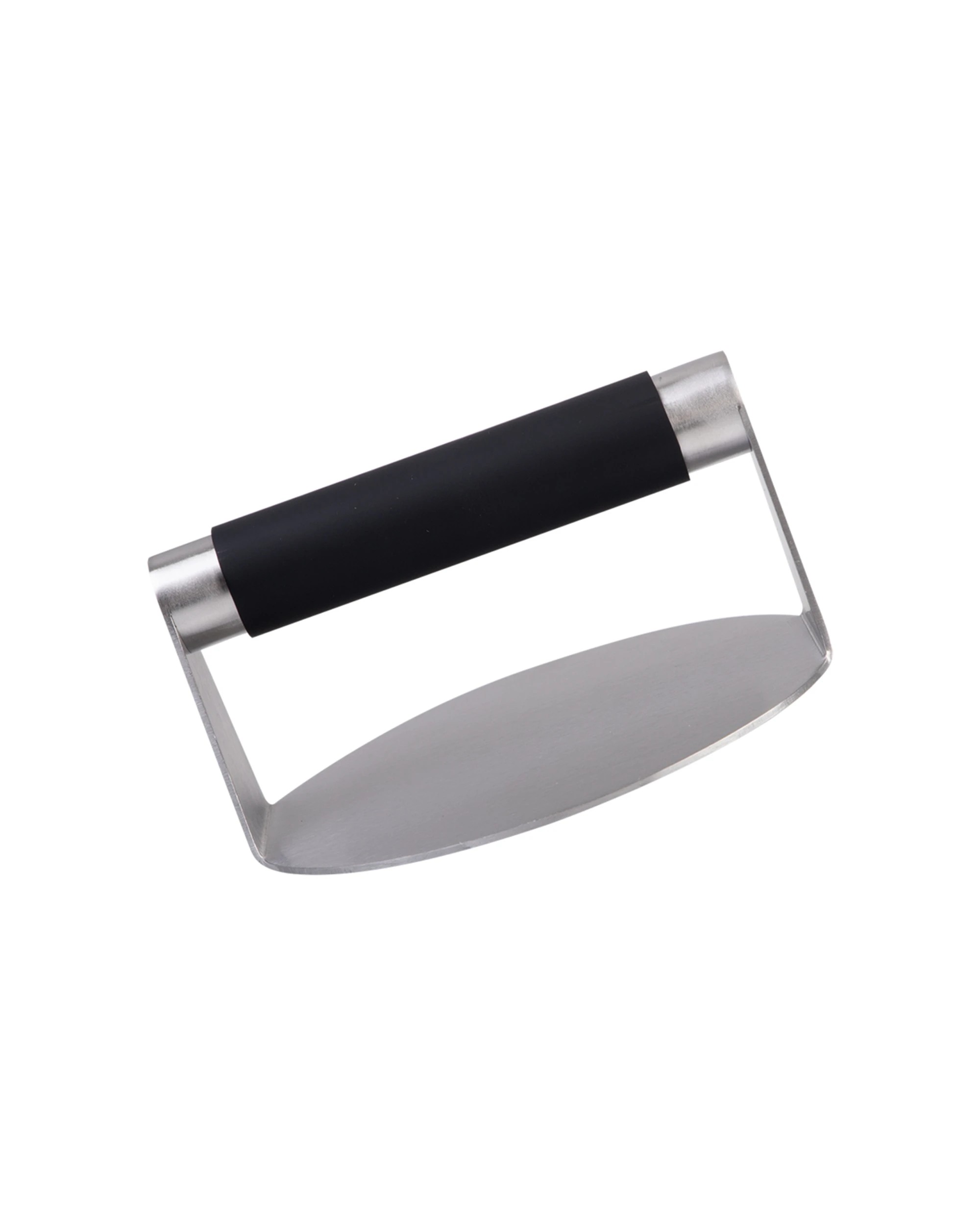 4 Urban Grill Stainless Steel Smash Patty Press 14cm Soft Grip Handle - Black, 4 of 10