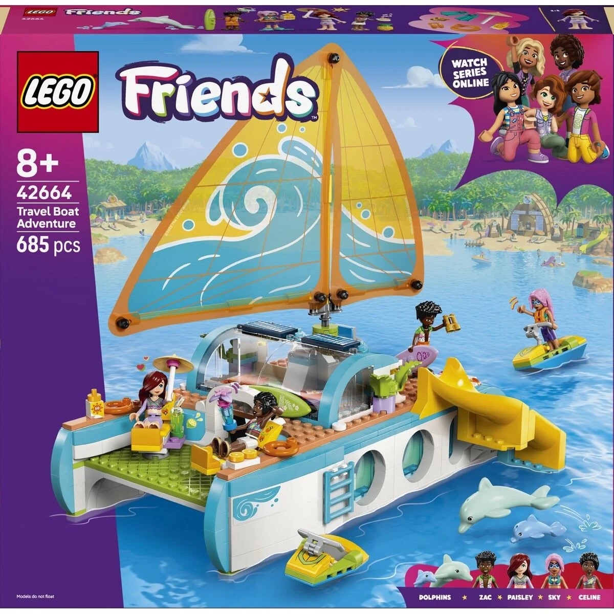 1 LEGO Friends Travel Boat Adventure 42664, 1 of 10